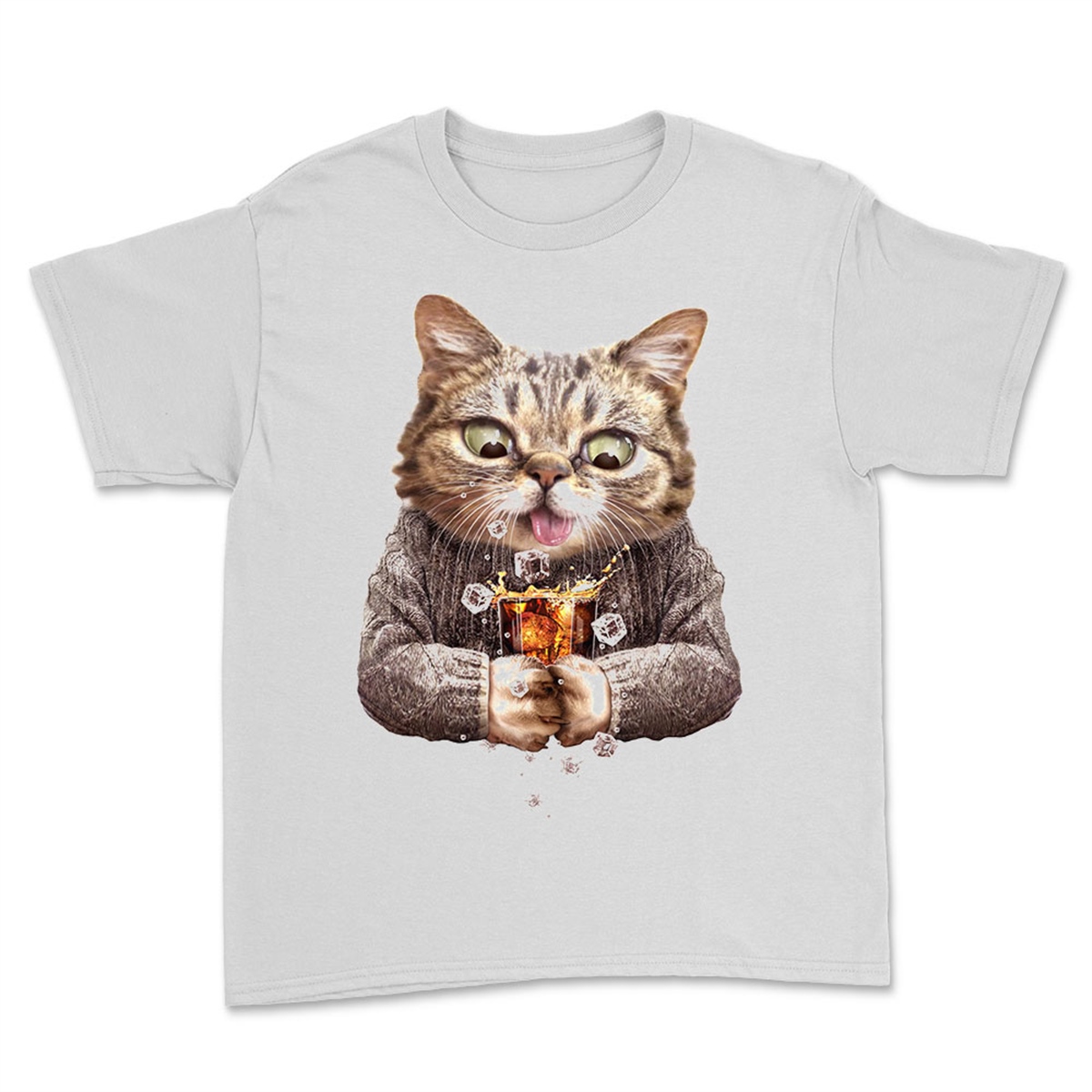Kedi Baskılı Tasarım Tişört TSRT473