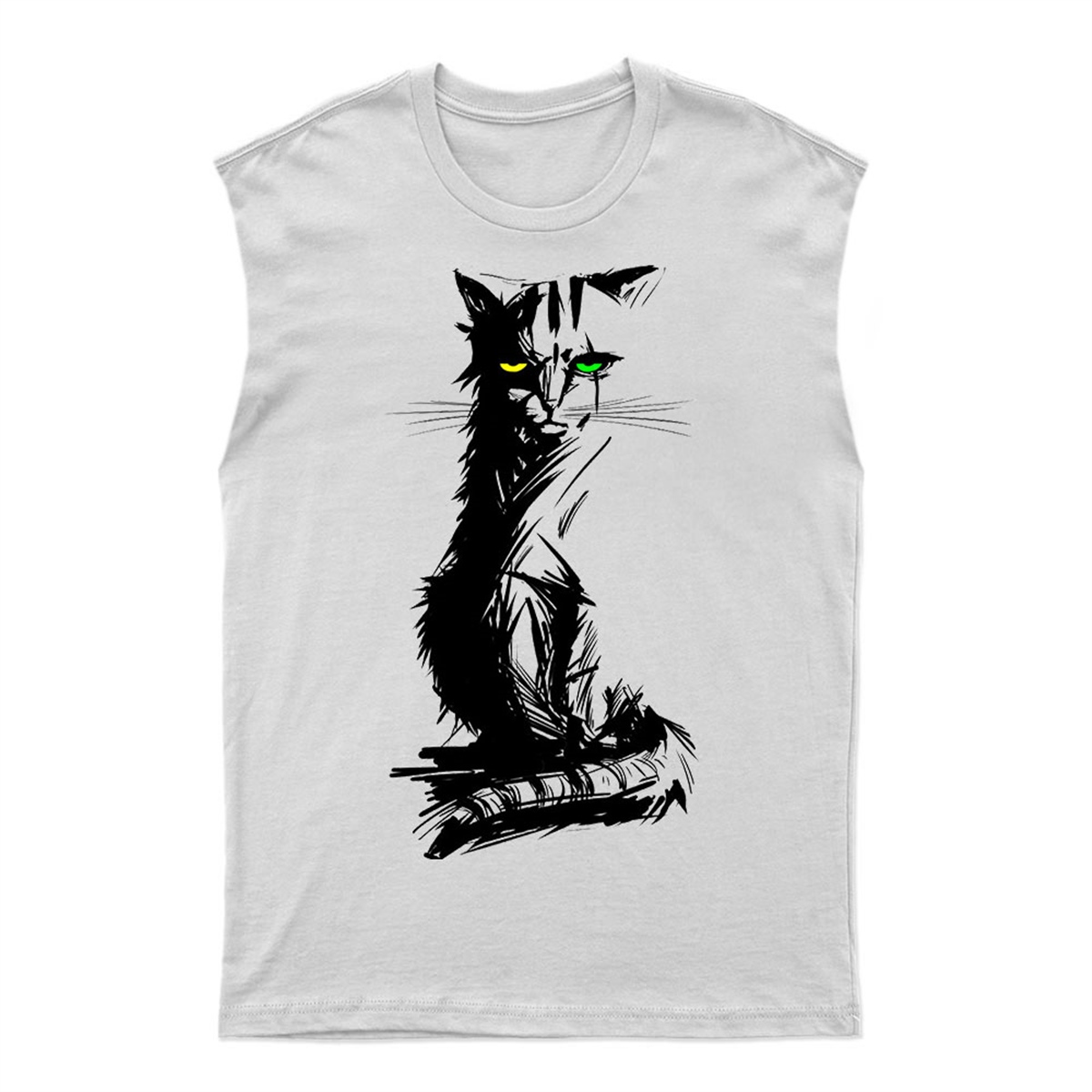 Kedi Baskılı Tasarım Tişört TSRT477