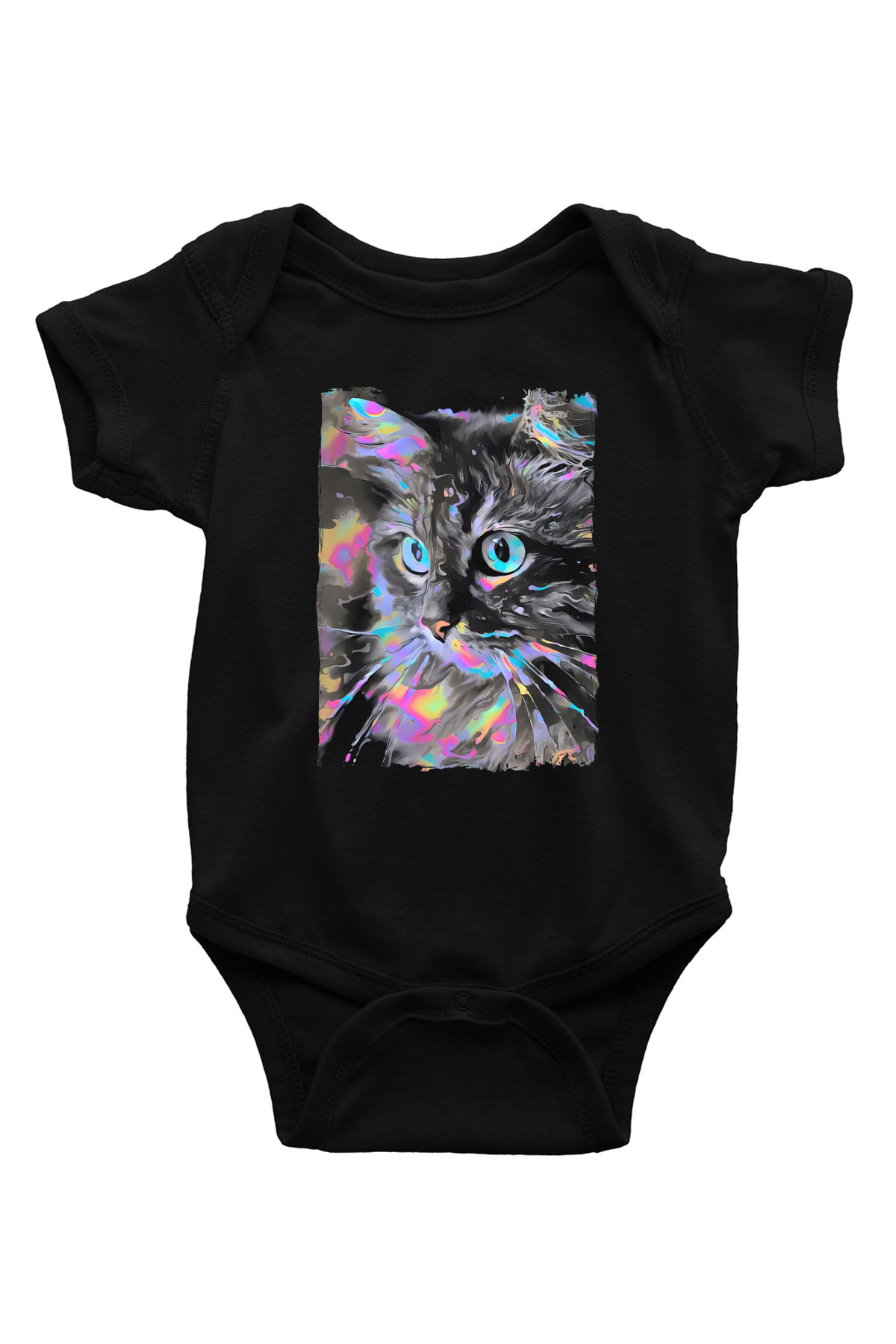 Kedi Siyah Bebek Body - Zıbın