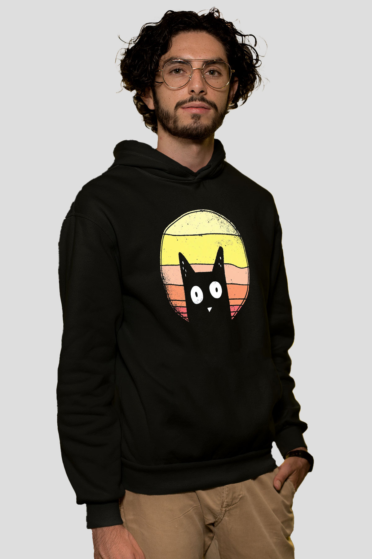KediSiyah Tshirt Unisex Hoodie