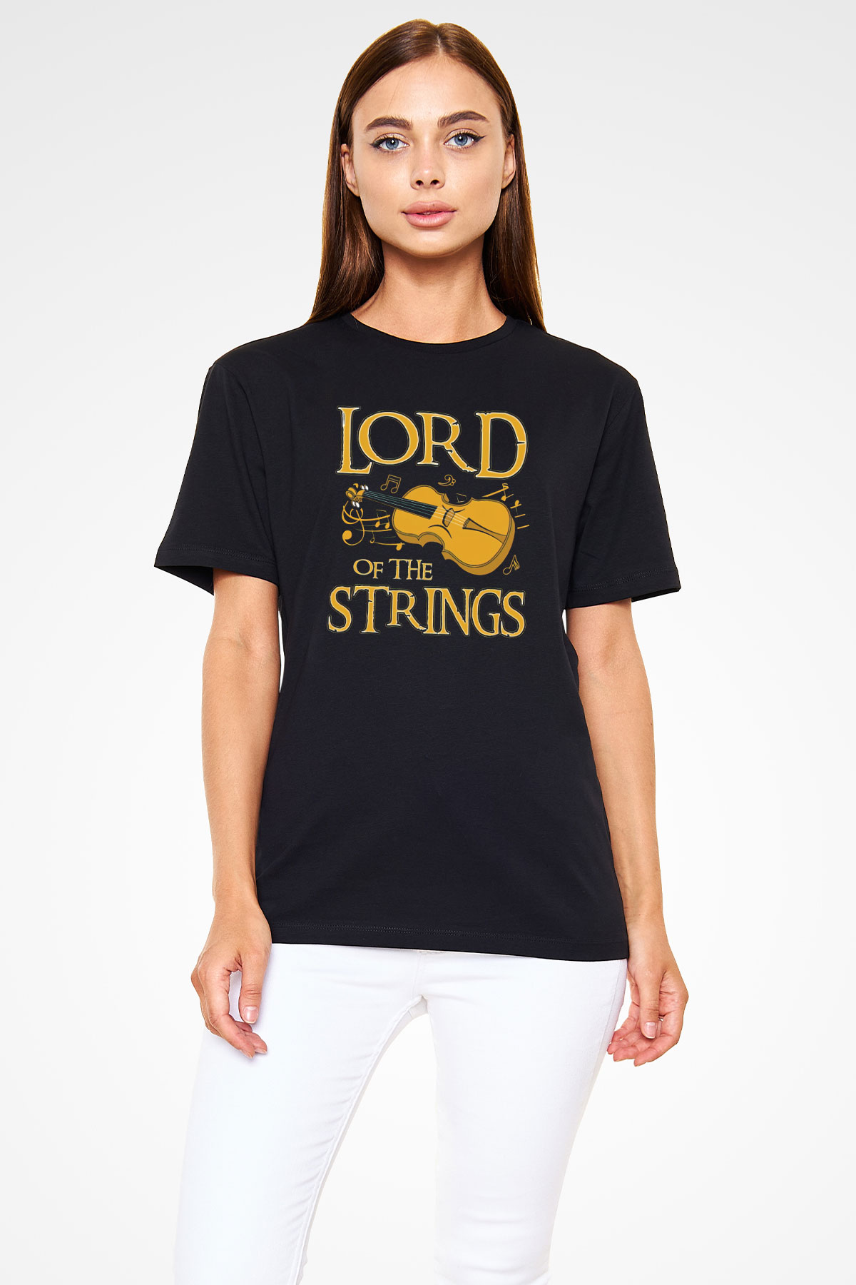 Kemancı Siyah Unisex Tişört T-Shirt - TişörtFabrikası