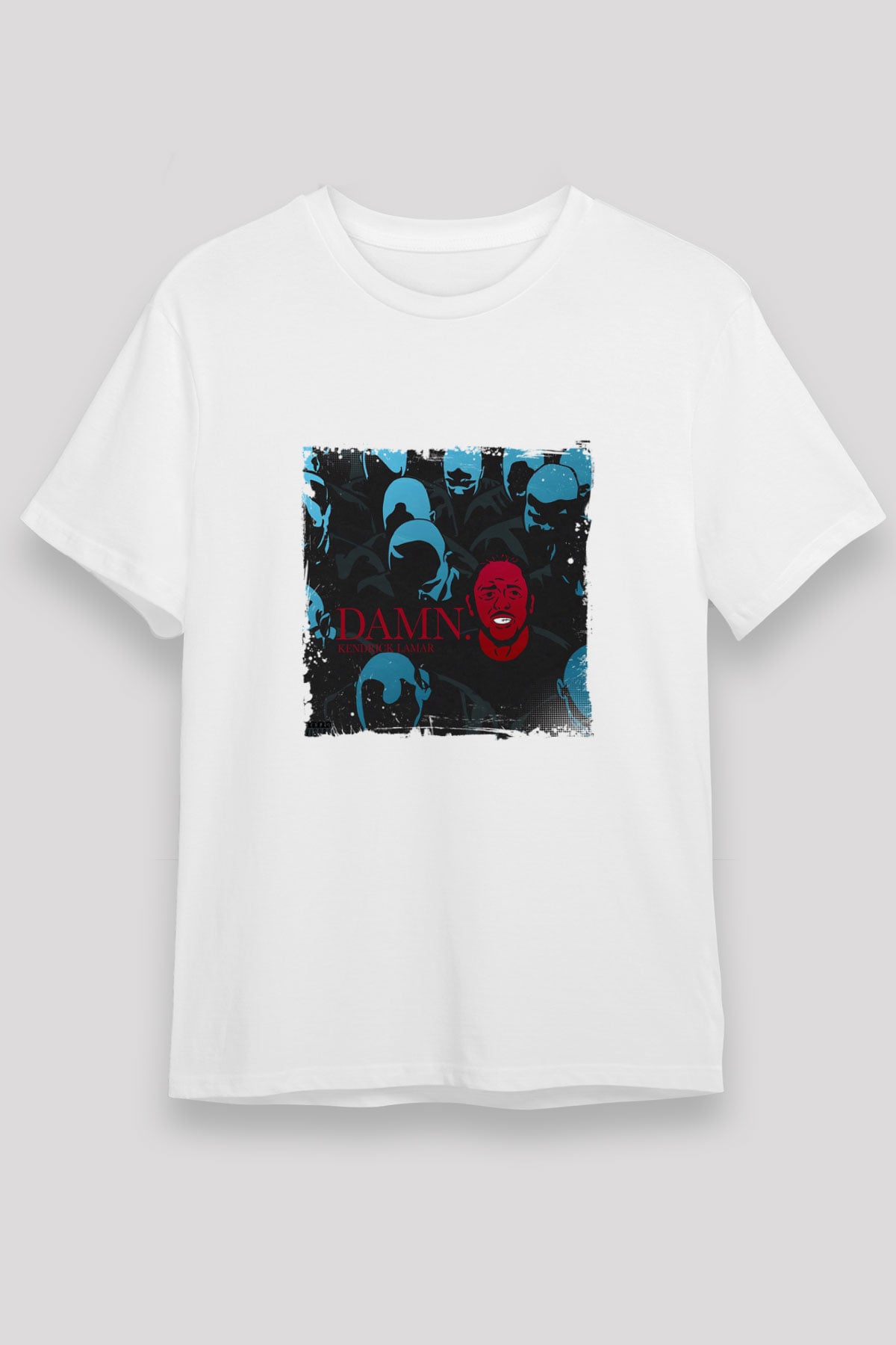 Kendrick Lamar Baskılı Unisex Beyaz Tişört