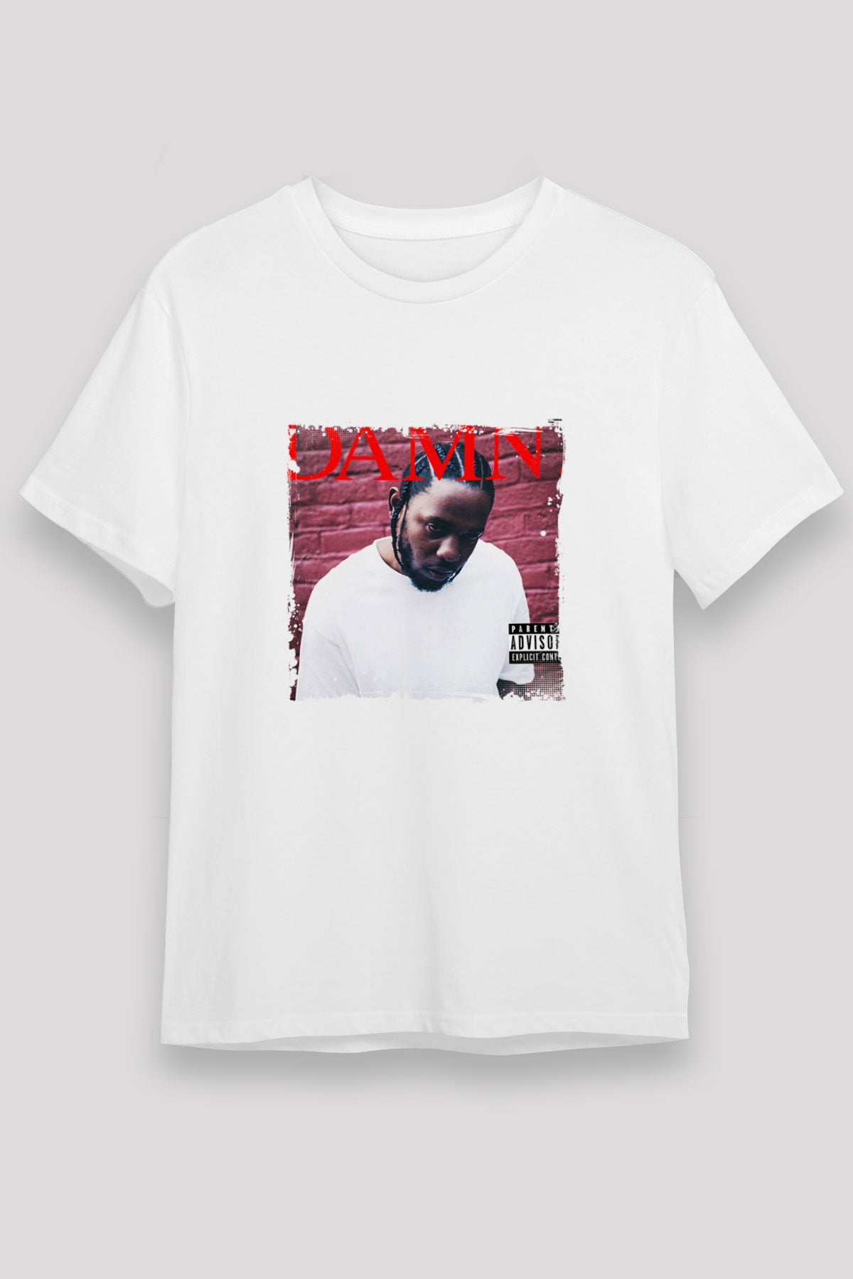 Kendrick Lamar Baskılı Unisex Beyaz Tişört