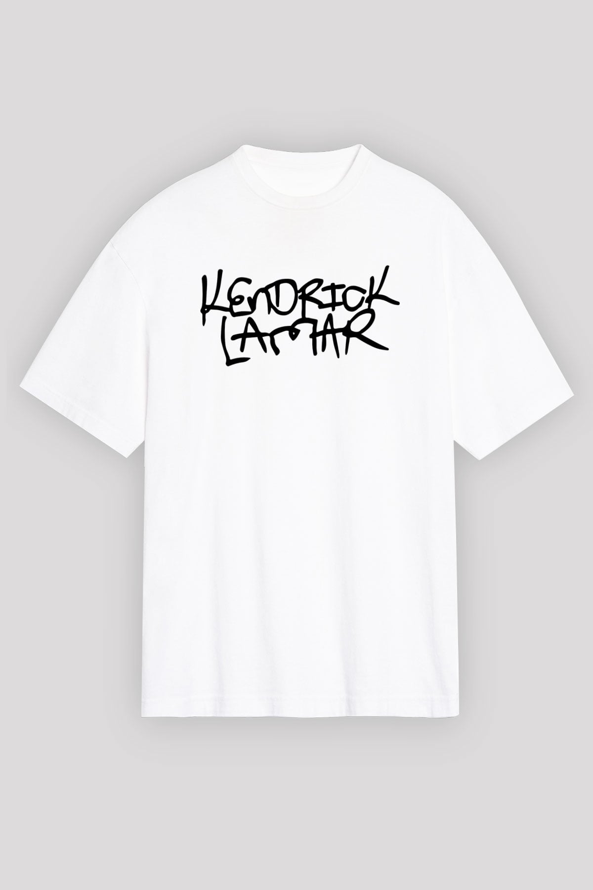 Kendrick Lamar Beyaz Unisex Oversize Tişört T-Shirt