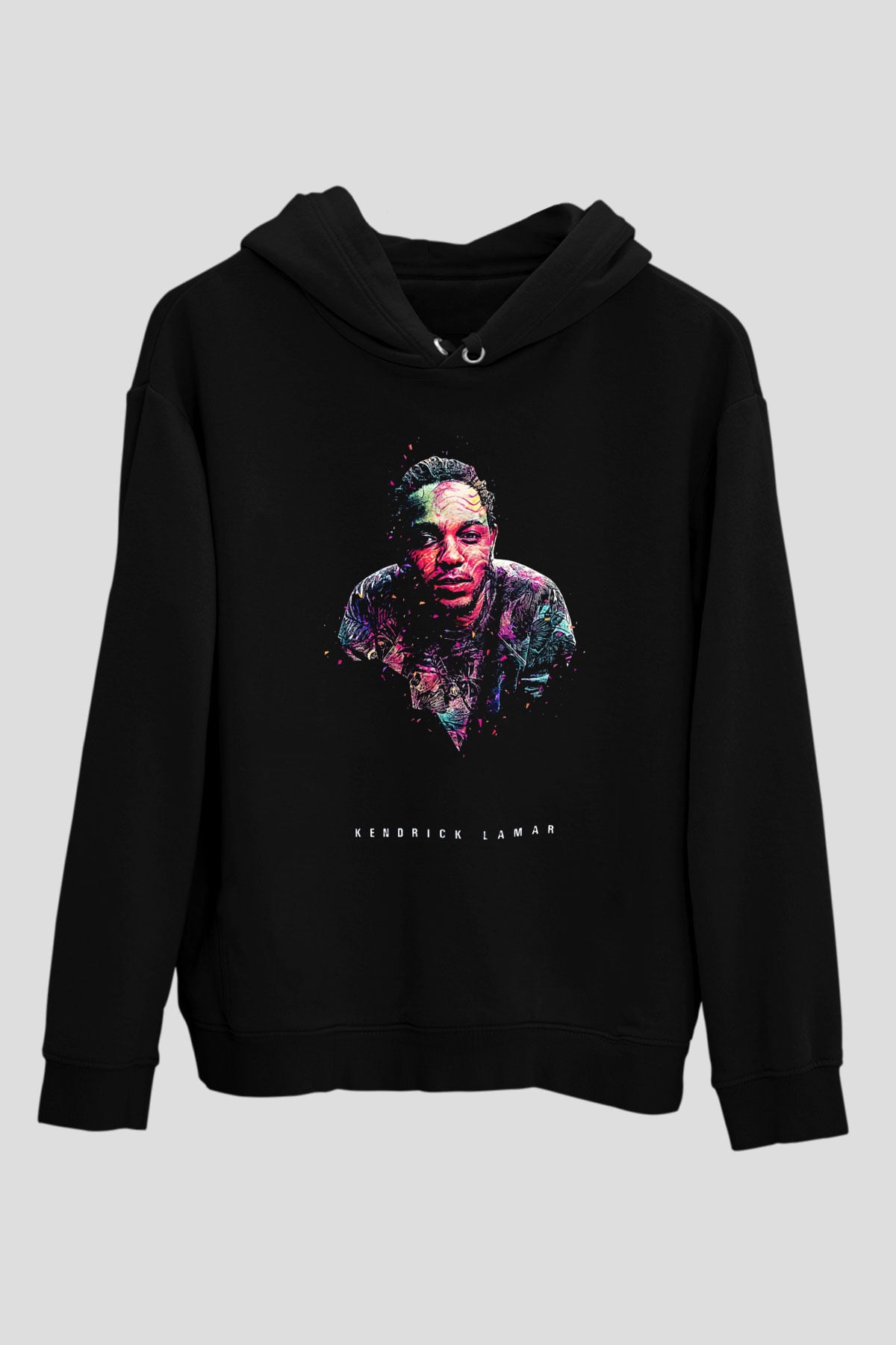 Kendrick Lamar Siyah Unisex Kapüşonlu Sweatshirt