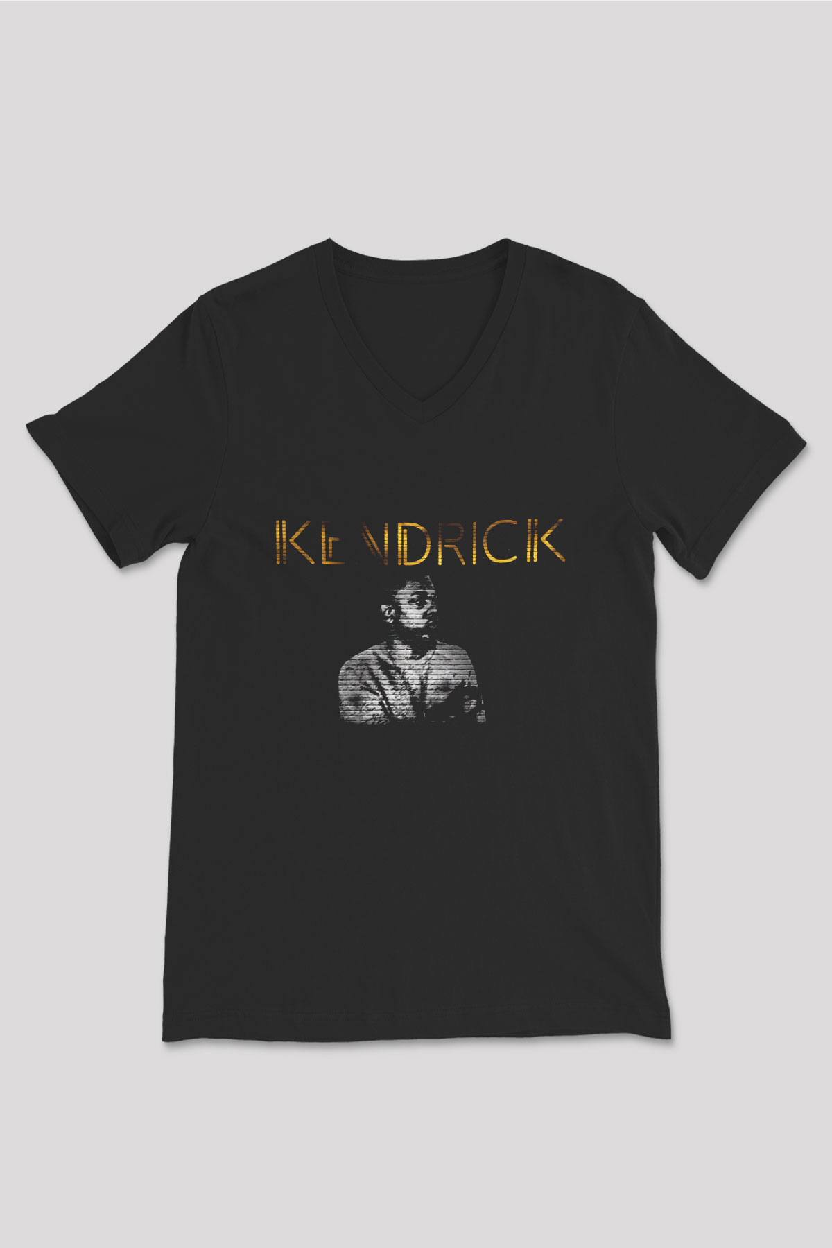 Kendrick Lamar Siyah Unisex V Yaka Tişört T-Shirt