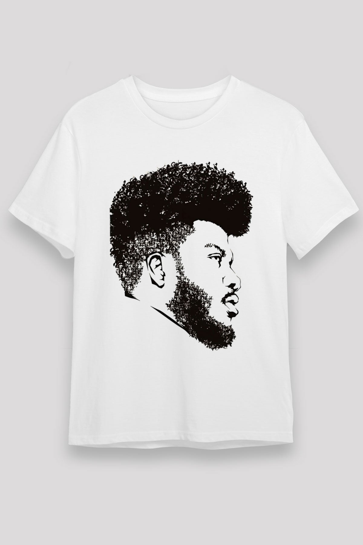 Khalid Baskılı Unisex Beyaz Tişört - Tshirt