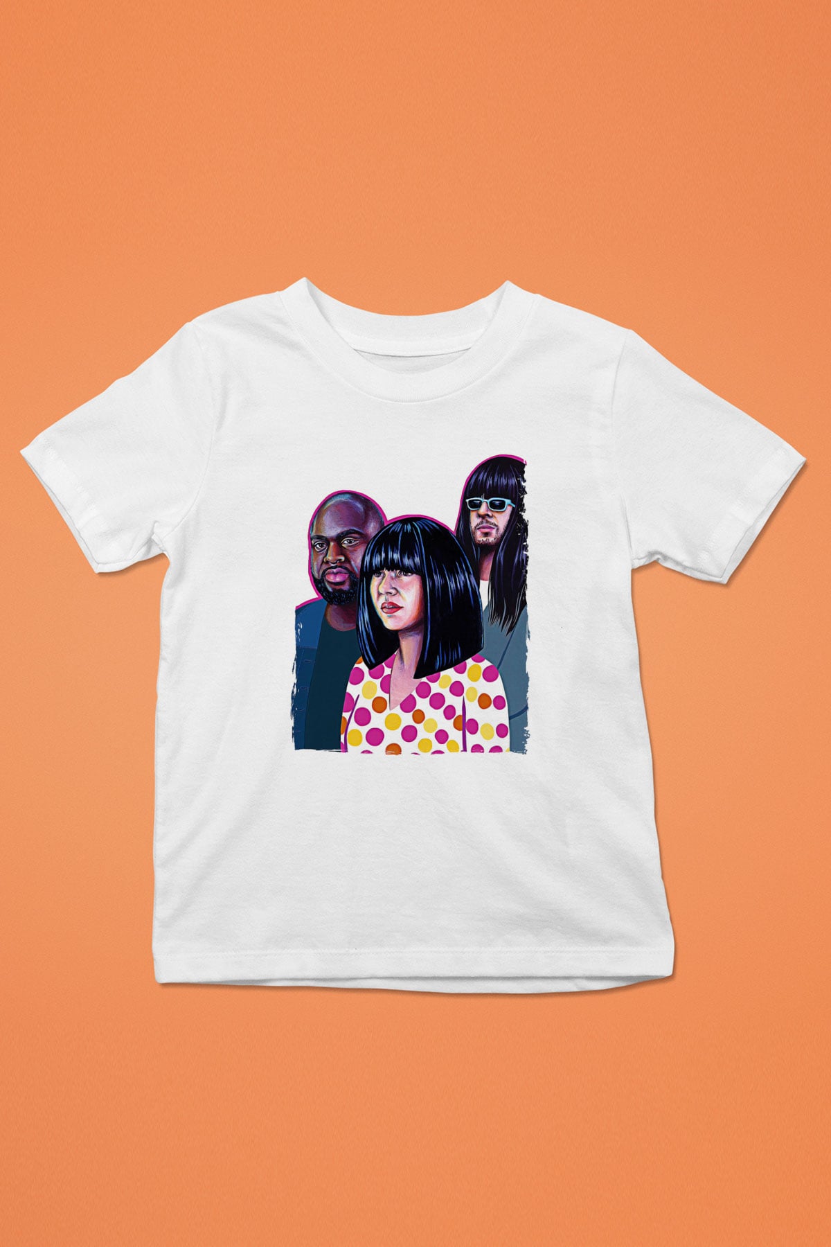 Khruanybin Baskılı Beyaz Unisex Beyaz Çocuk Tişört - Tshirt