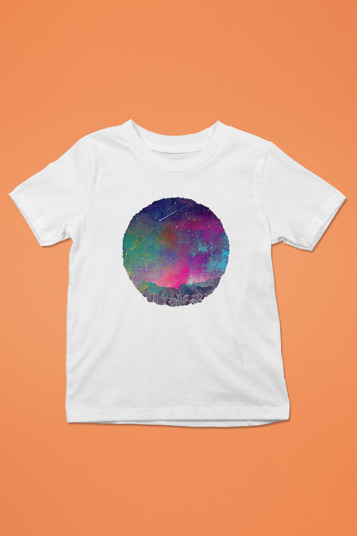 Khruanybin Baskılı Beyaz Unisex Beyaz Çocuk Tişört - Tshirt