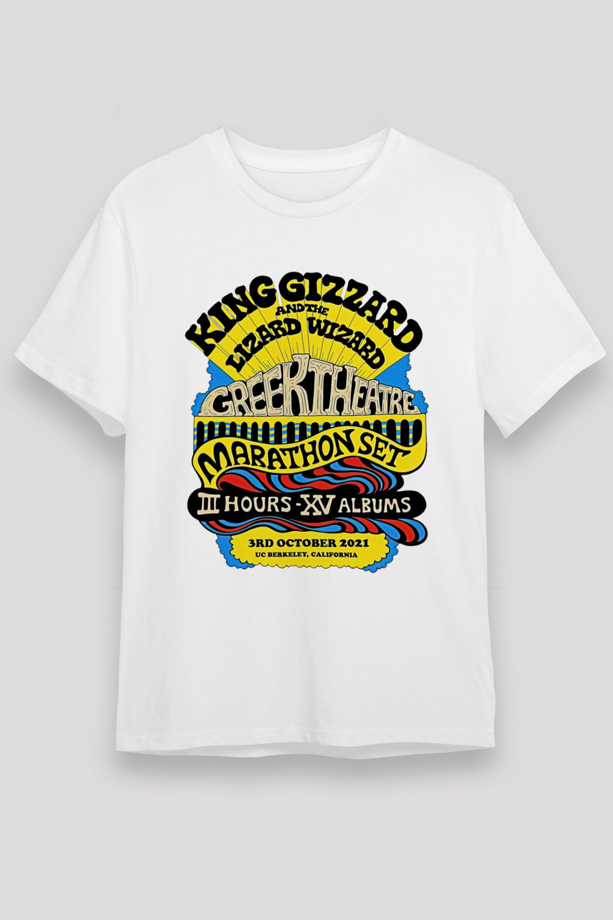 Khruanybin Baskılı Unisex Beyaz Tişört - Tshirt