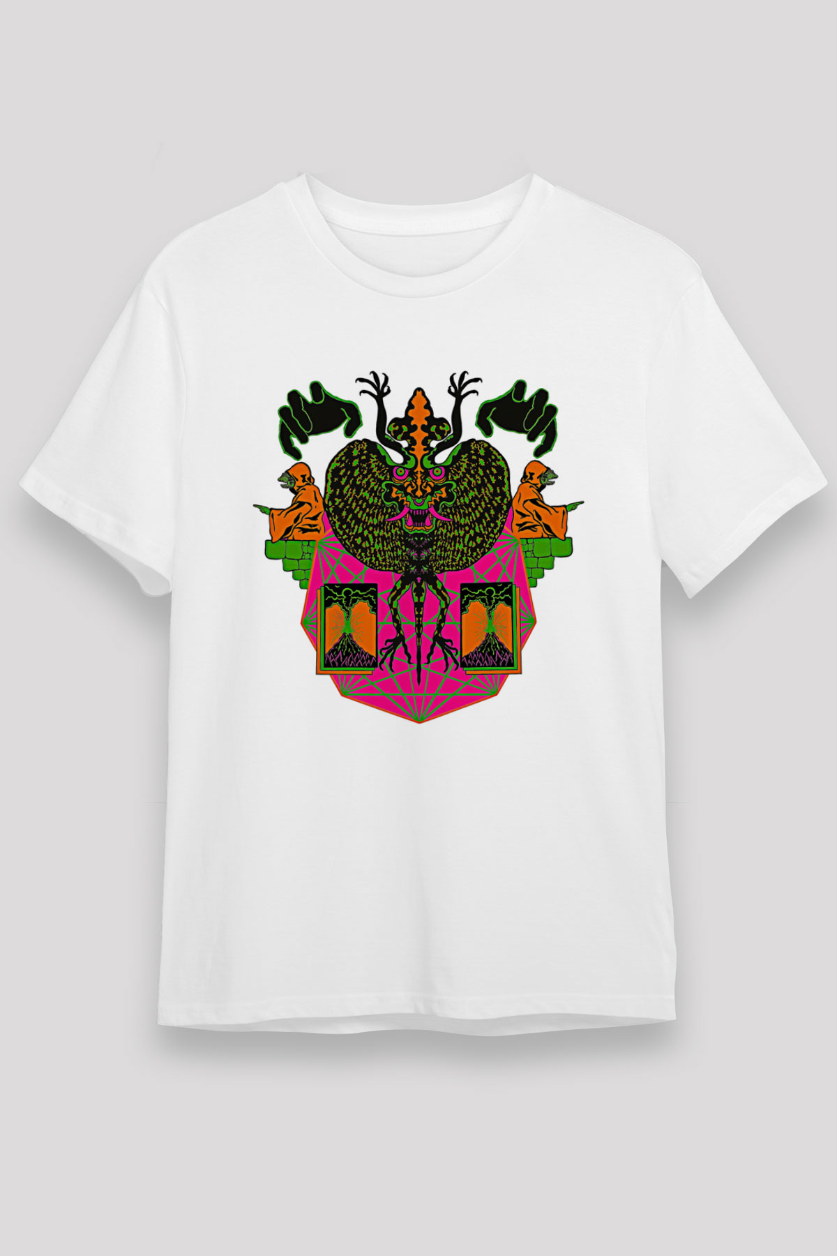 Khruanybin Baskılı Unisex Beyaz Tişört - Tshirt