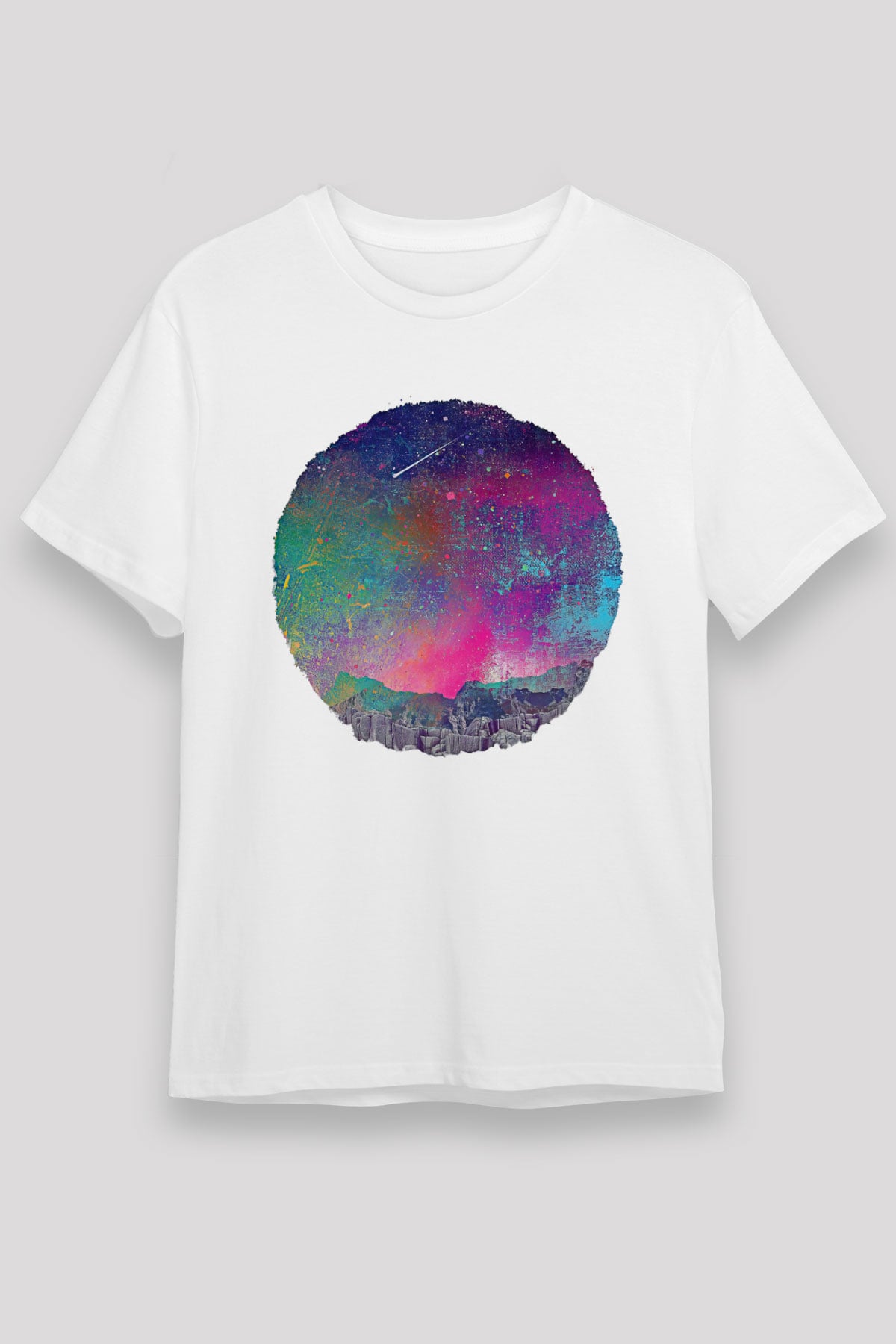 Khruanybin Baskılı Unisex Beyaz Tişört - Tshirt