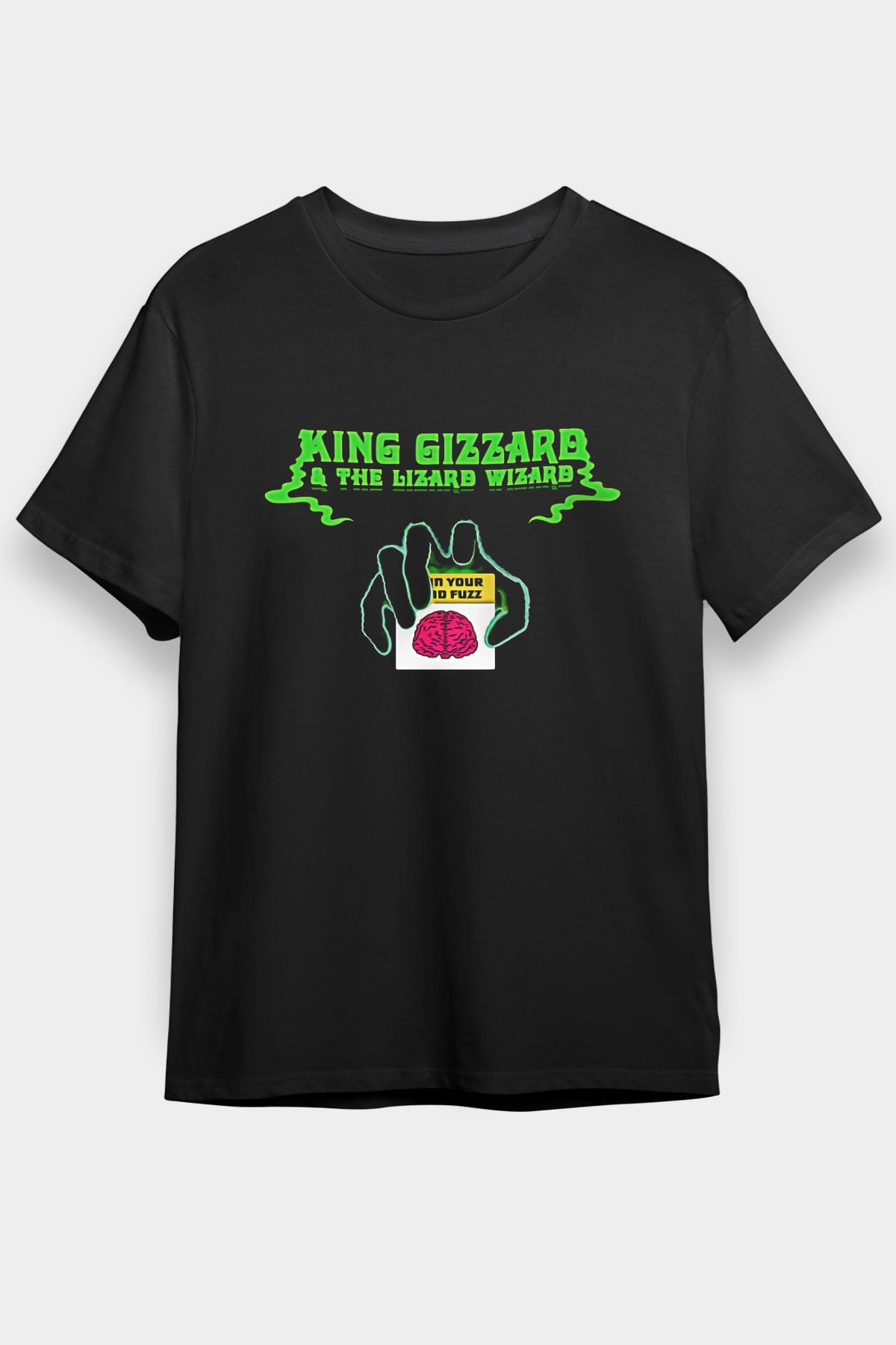 Khruanybin Baskılı Unisex Siyah Tişört - Tshirt