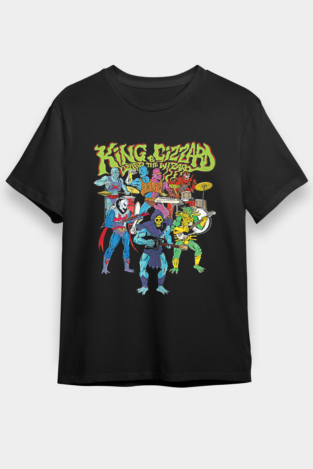 Khruanybin Baskılı Unisex Siyah Tişört - Tshirt