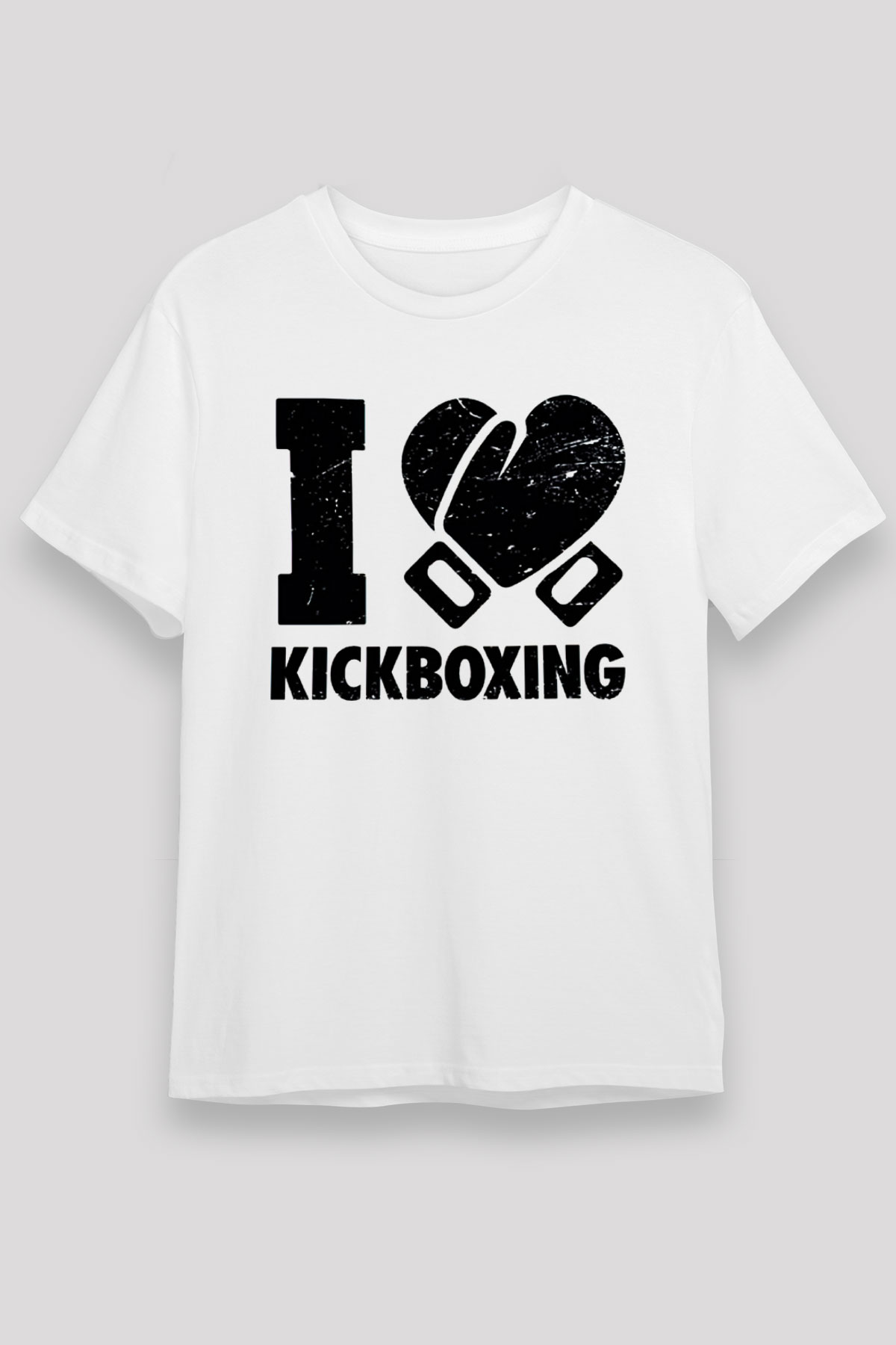 Kick boks Beyaz Unisex Tişört T-Shirt - TişörtFabrikası