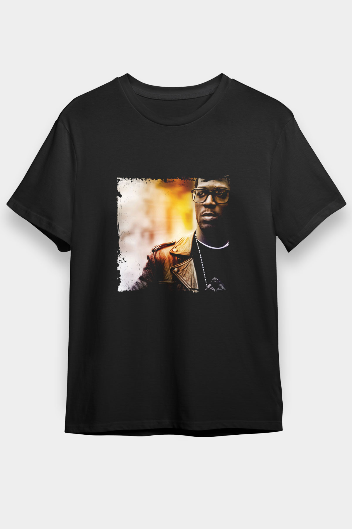 Kid Cudi Baskılı Unisex Siyah Tişört