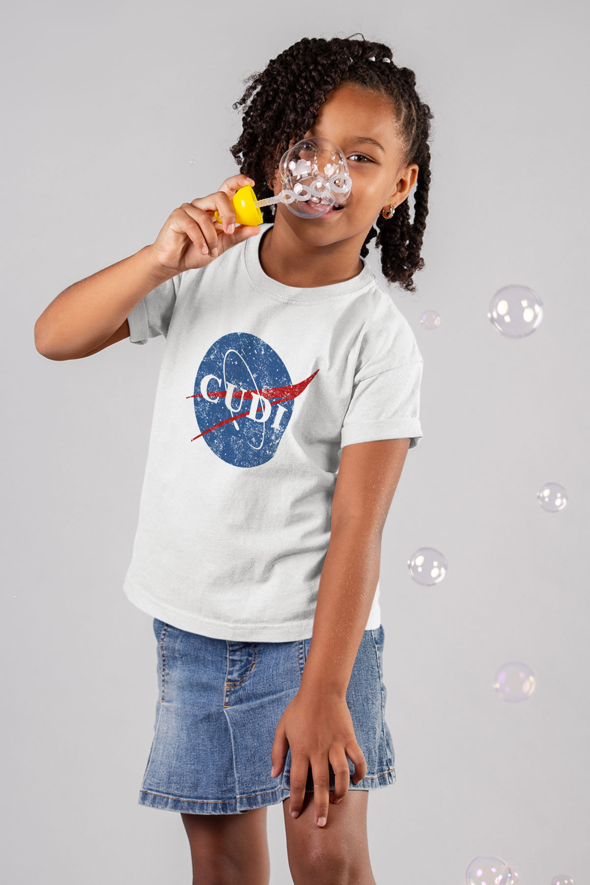 Kid Cudi Beyaz Unisex Çocuk Tişört