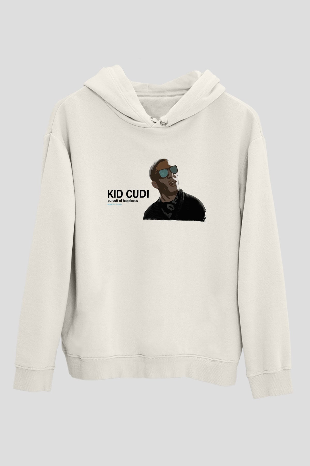 Kid Cudi Beyaz Unisex Kapüşonlu Sweatshirt