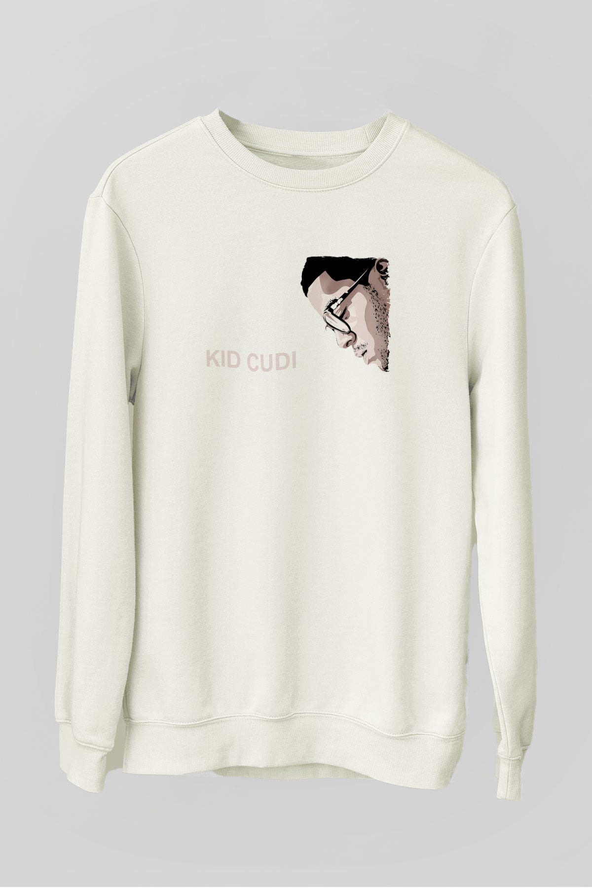 Kid Cudi Beyaz Unisex Sweatshirt