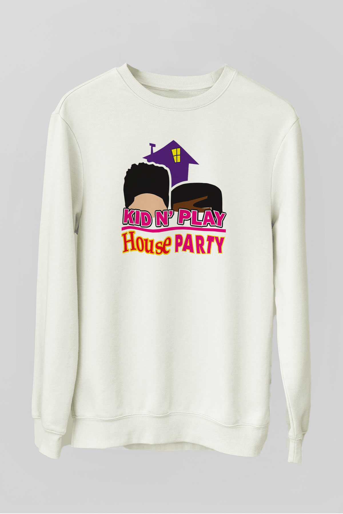 Kid 'n Play Beyaz Unisex Sweatshirt