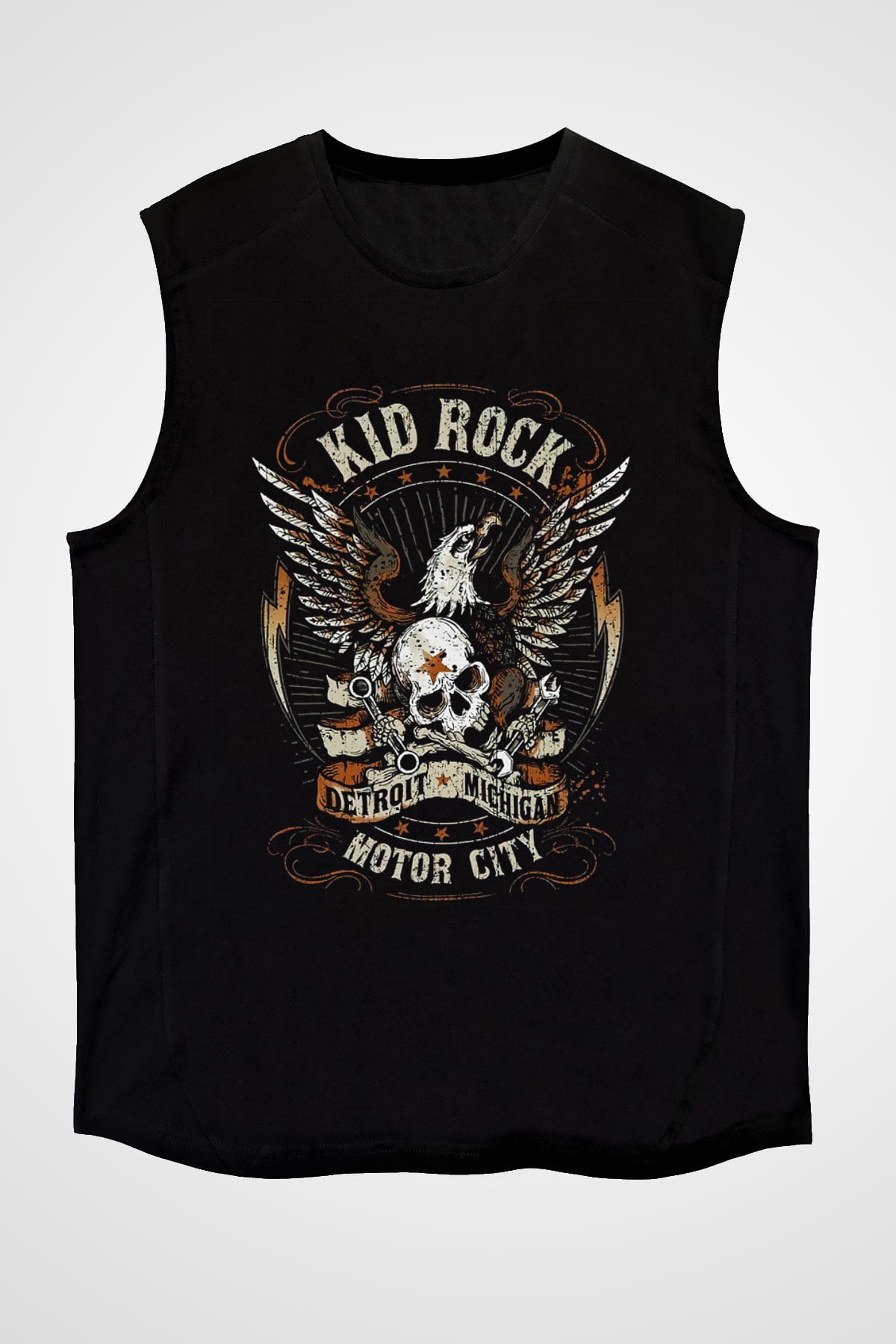 Kid Rock Siyah Unisex Kolsuz Tişört