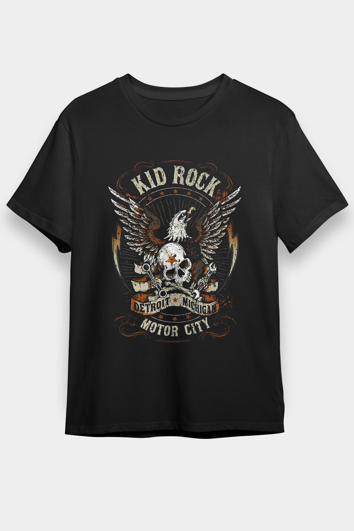 Kid Rock Siyah Unisex Tişört T-Shirt - TişörtFabrikası