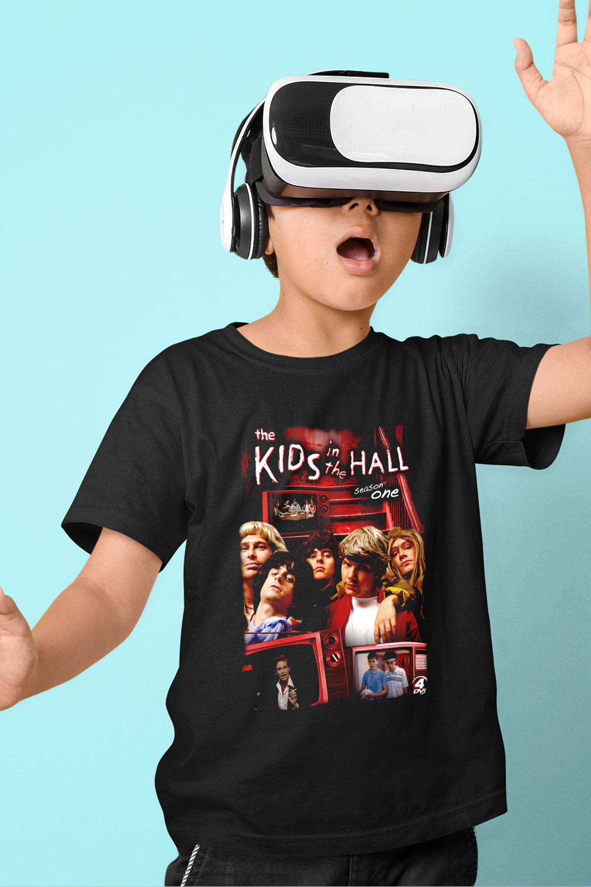 Kids in the Hall Siyah Unisex Çocuk Tişört
