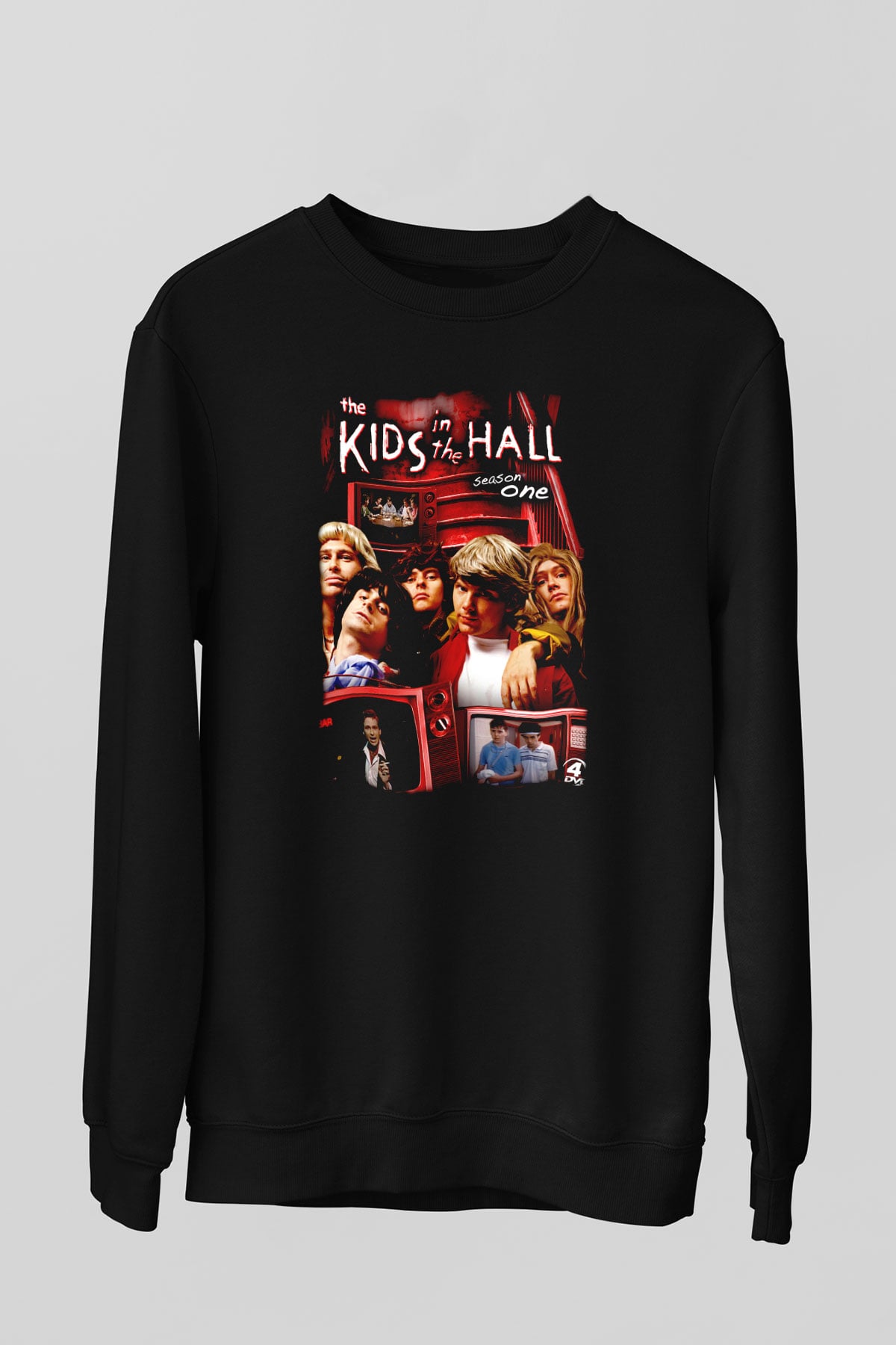 Kids in the Hall Siyah Unisex Sweatshirt