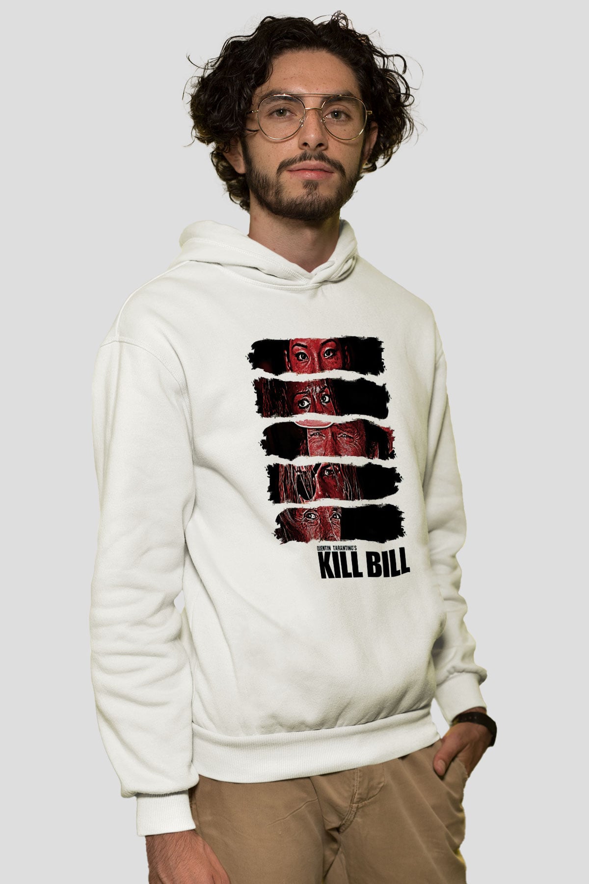 Kill Bill Beyaz Unisex Hoodie