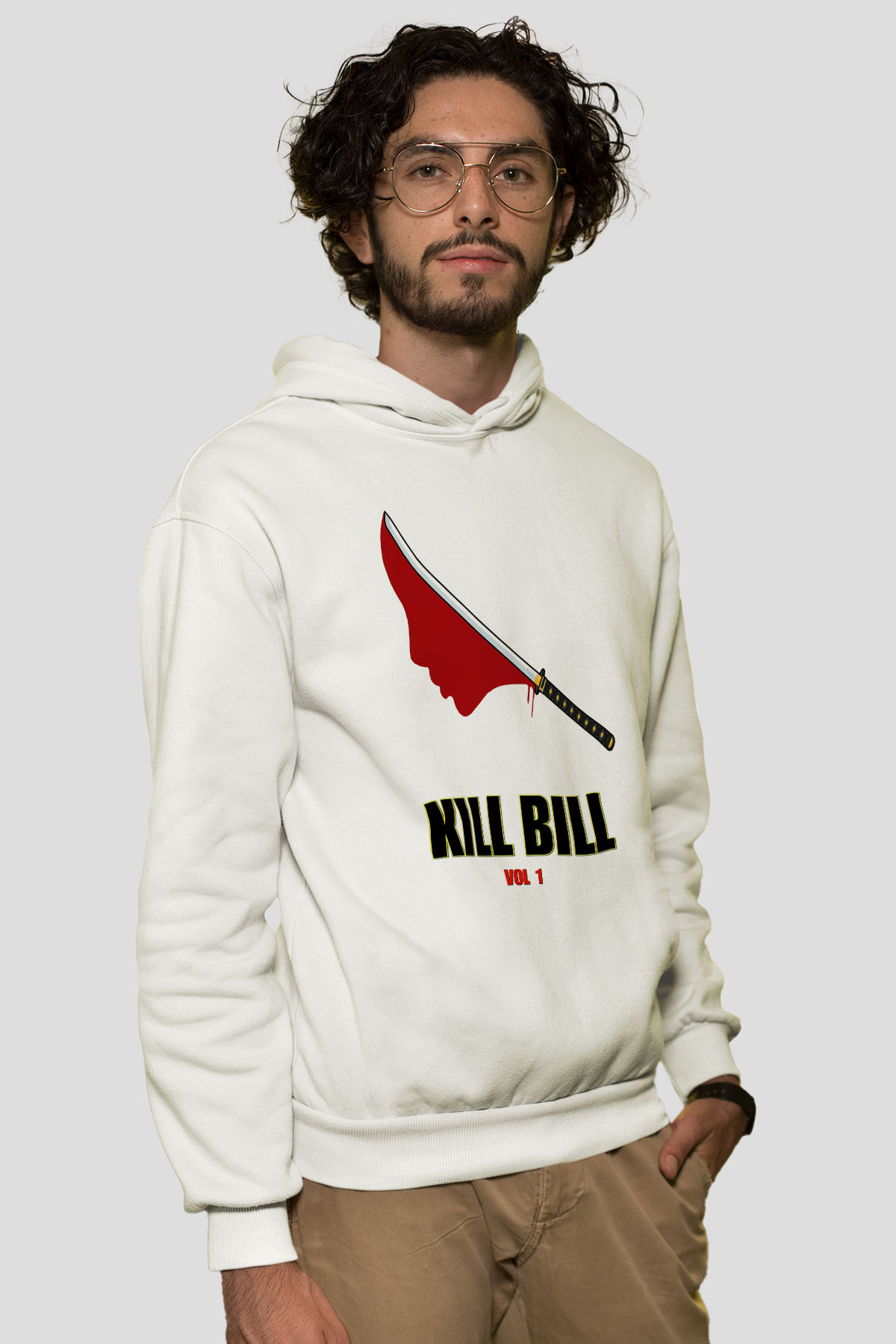 Kill Bill Beyaz Unisex Hoodie