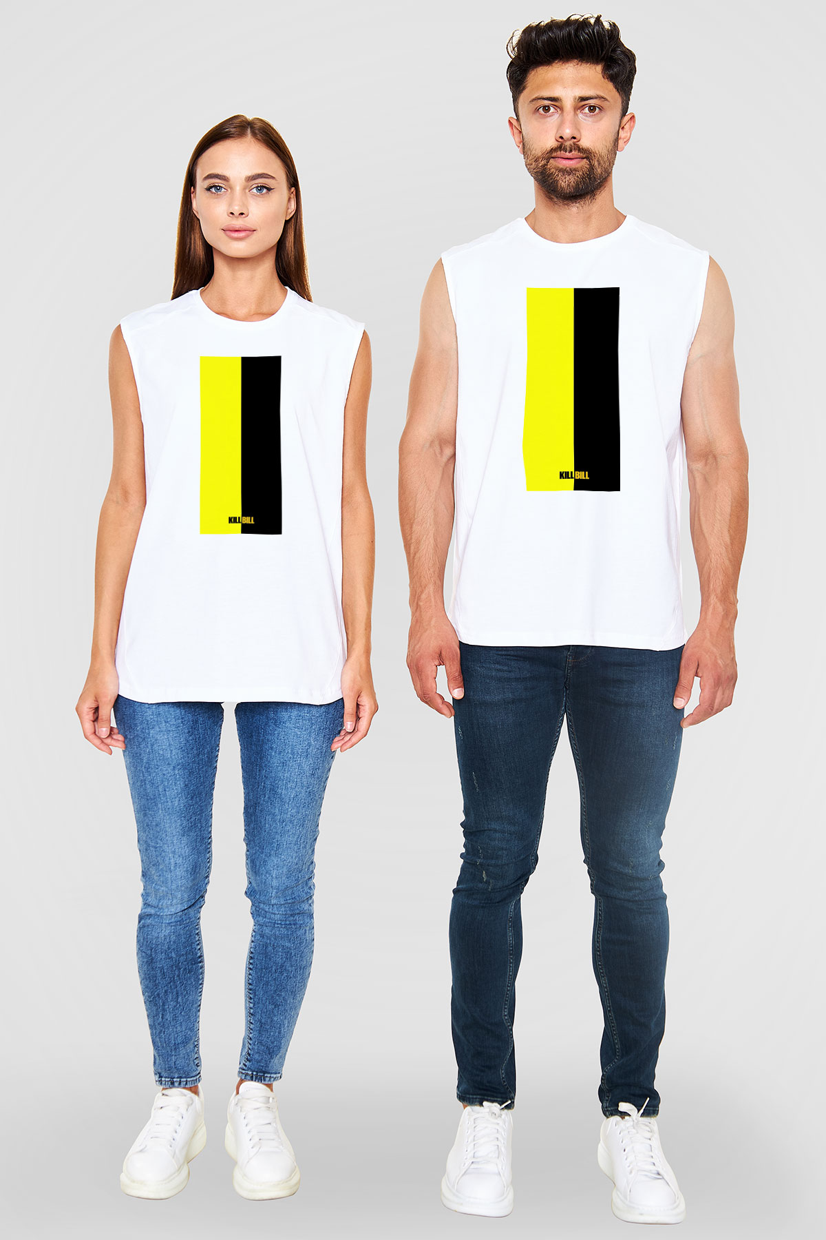 Kill Bill Beyaz Unisex Kolsuz Tişört