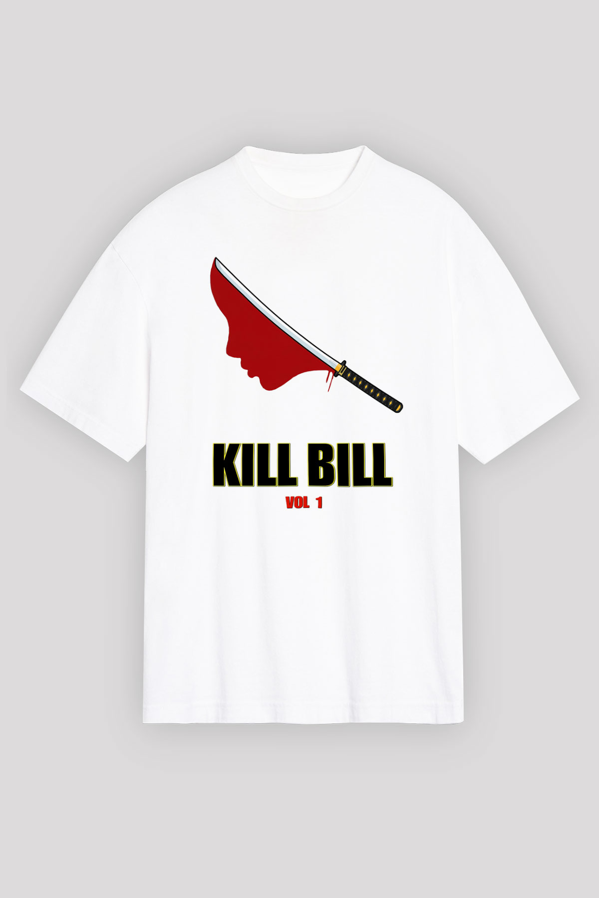 Kill Bill Beyaz Unisex Oversize Tişört T-Shirt