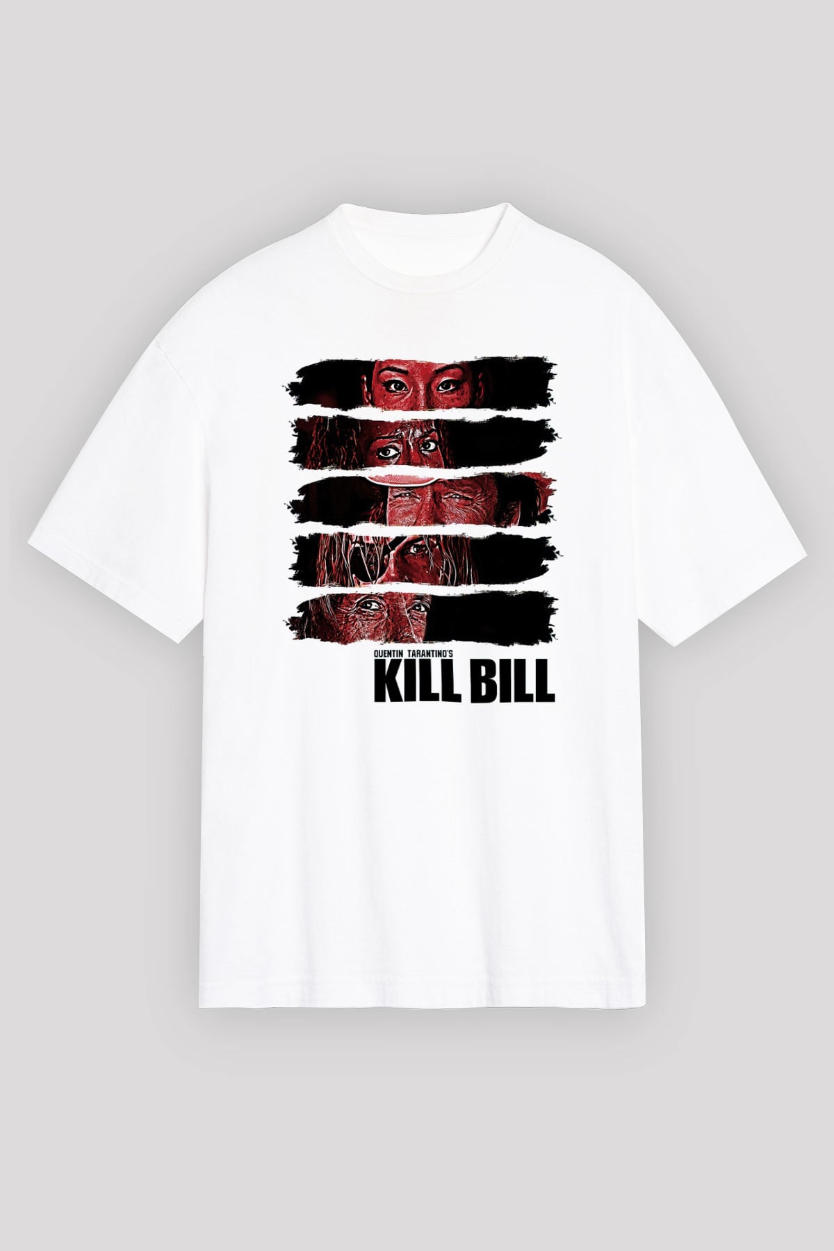 Kill Bill Beyaz Unisex Oversize Tişört T-Shirt