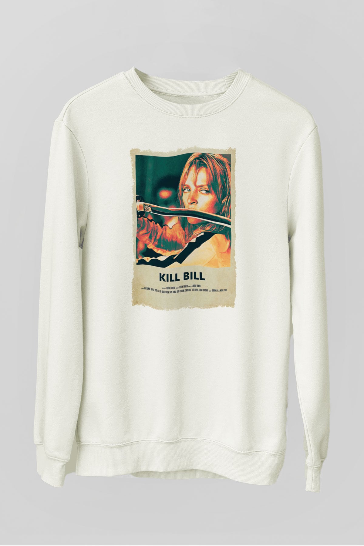 Kill Bill Beyaz Unisex Sweatshirt