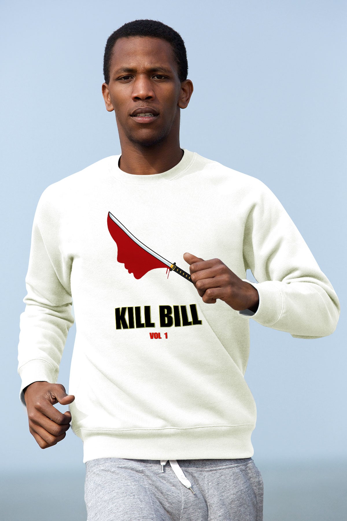Kill Bill Beyaz Unisex Sweatshirt