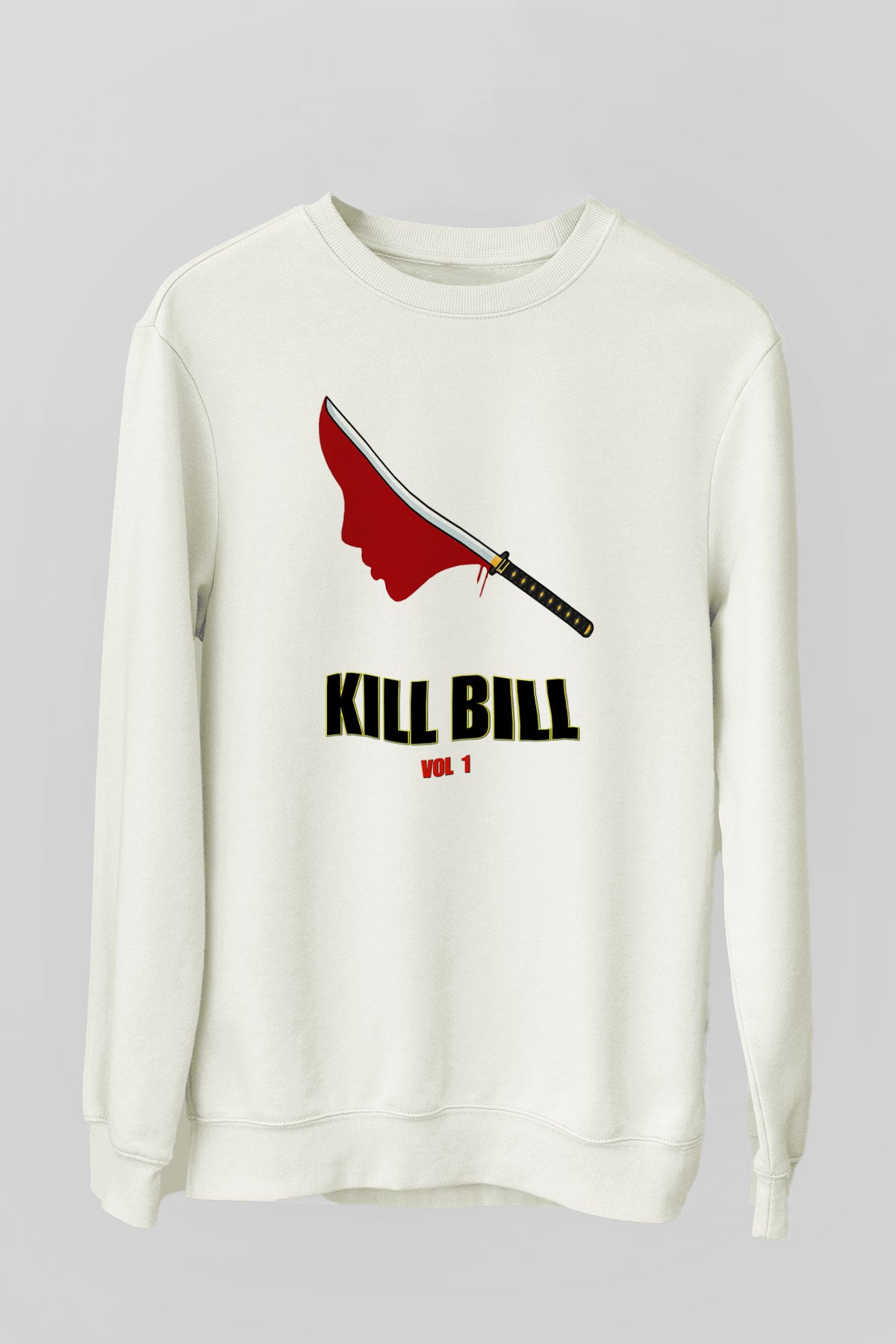 Kill Bill Beyaz Unisex Sweatshirt