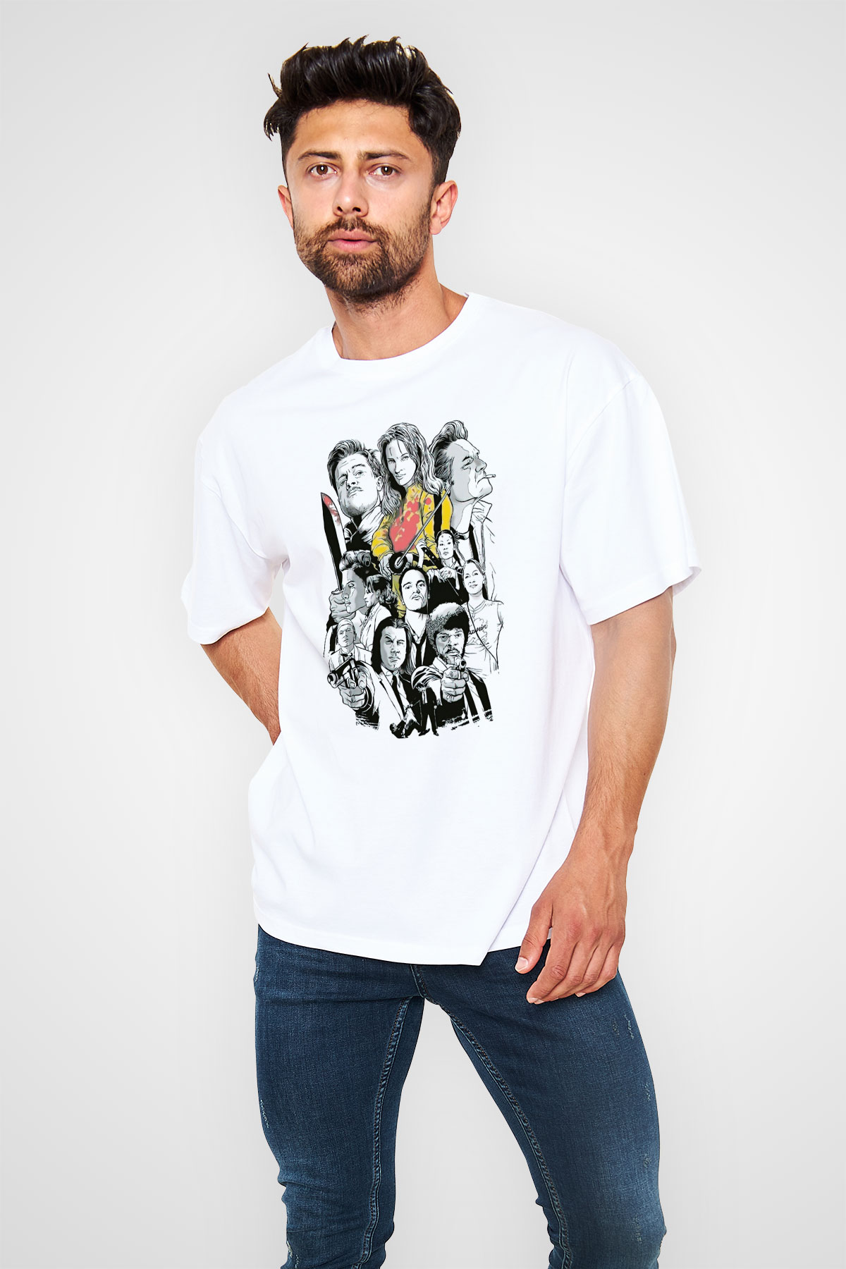 Kill Bill Beyaz Unisex Tişört T-Shirt