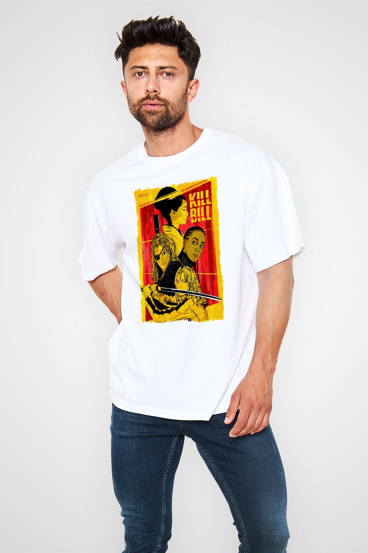Kill Bill Beyaz Unisex Tişört T-Shirt