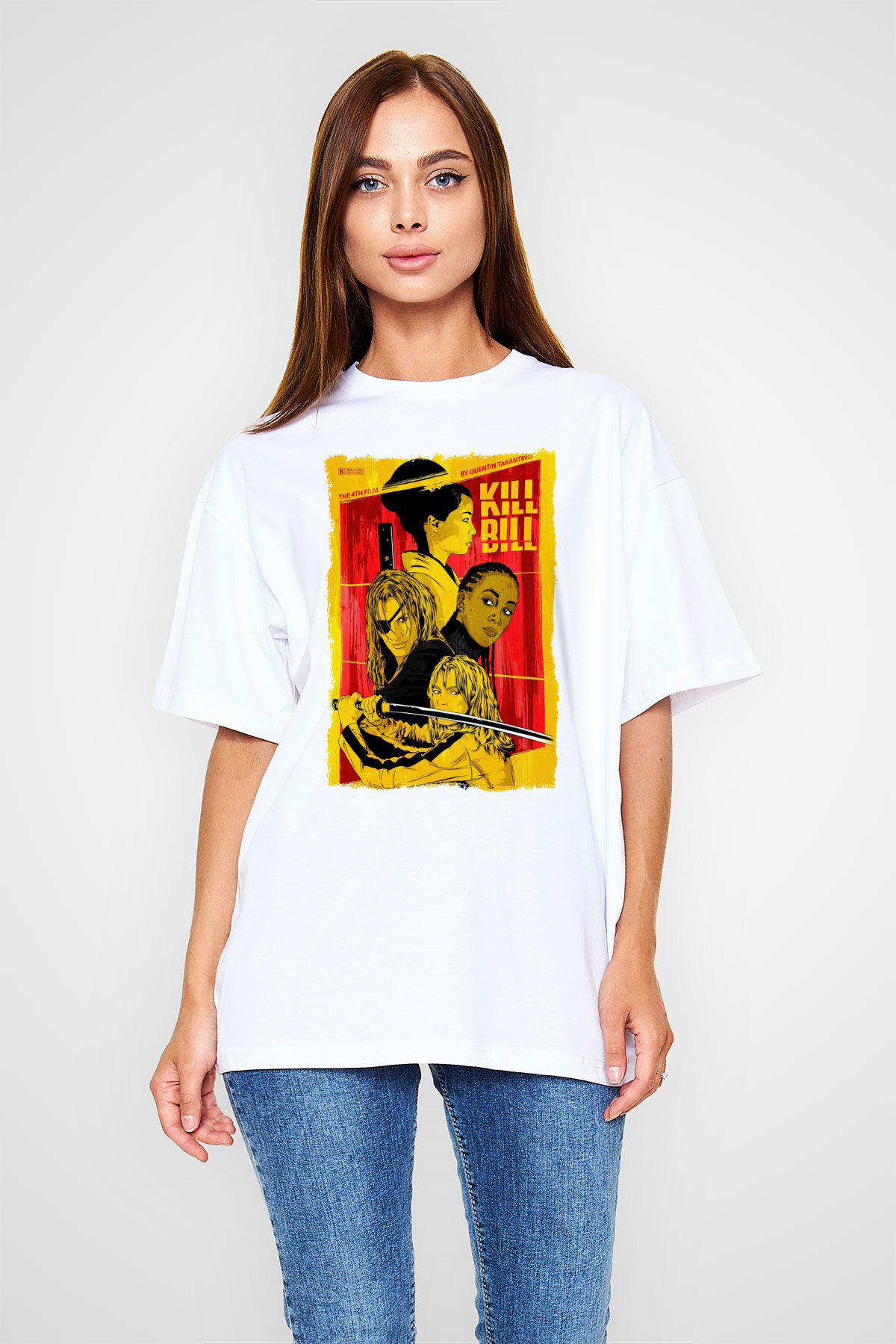Kill Bill Beyaz Unisex Tişört T-Shirt