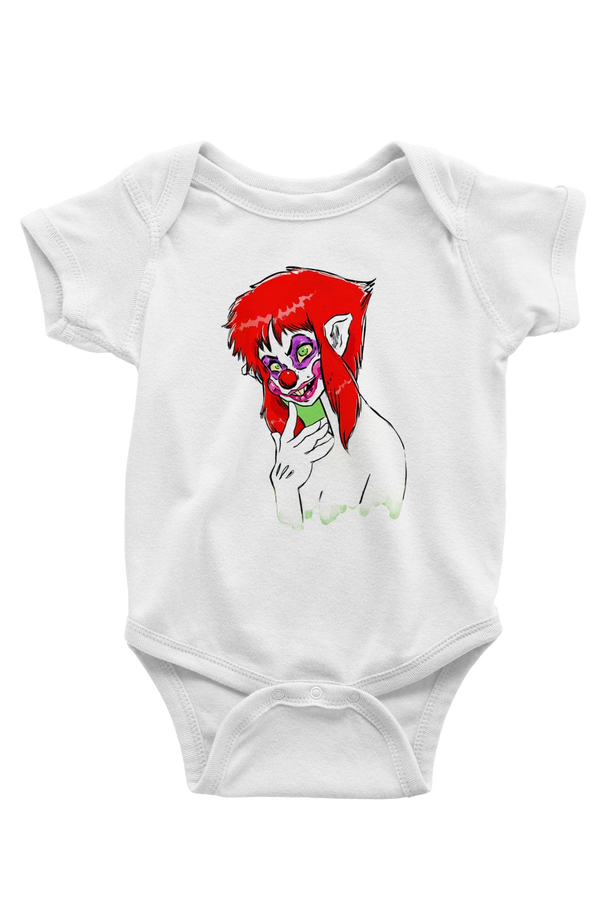 Killer Klowns from Outer Space Beyaz Bebek Body - Zıbın