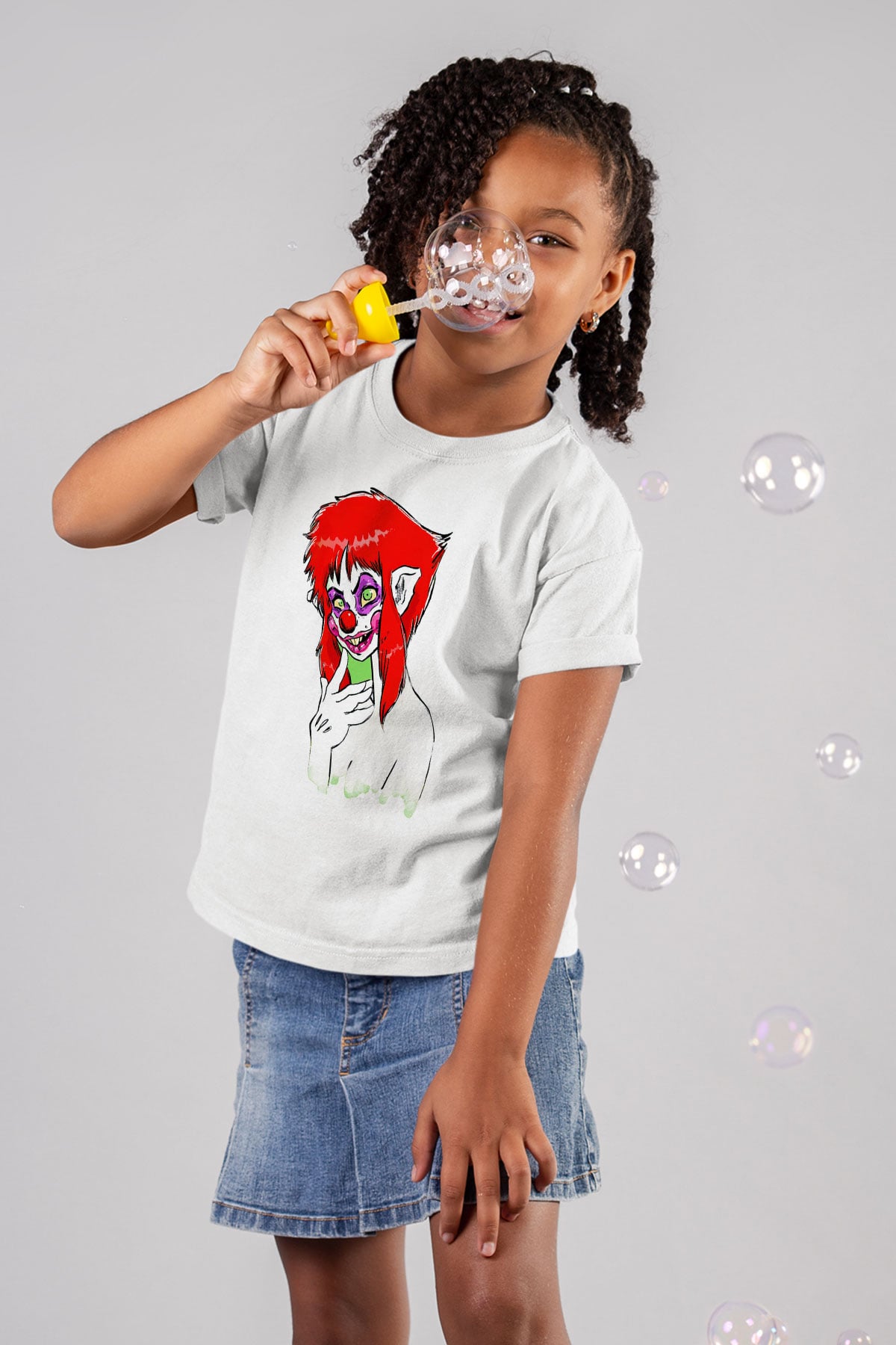 Killer Klowns from Outer Space Beyaz Unisex  Çocuk Tişört