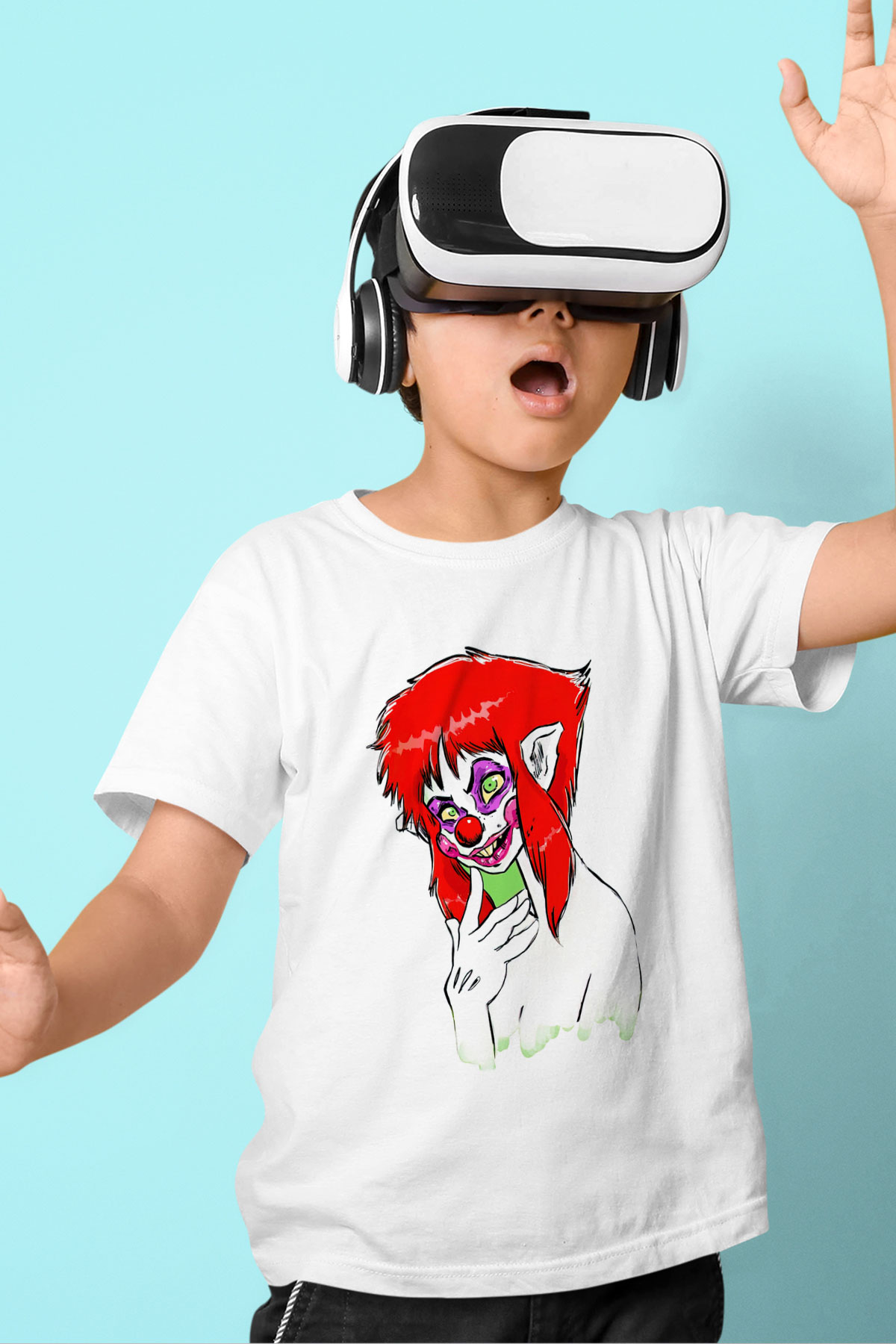 Killer Klowns from Outer Space Beyaz Unisex  Çocuk Tişört