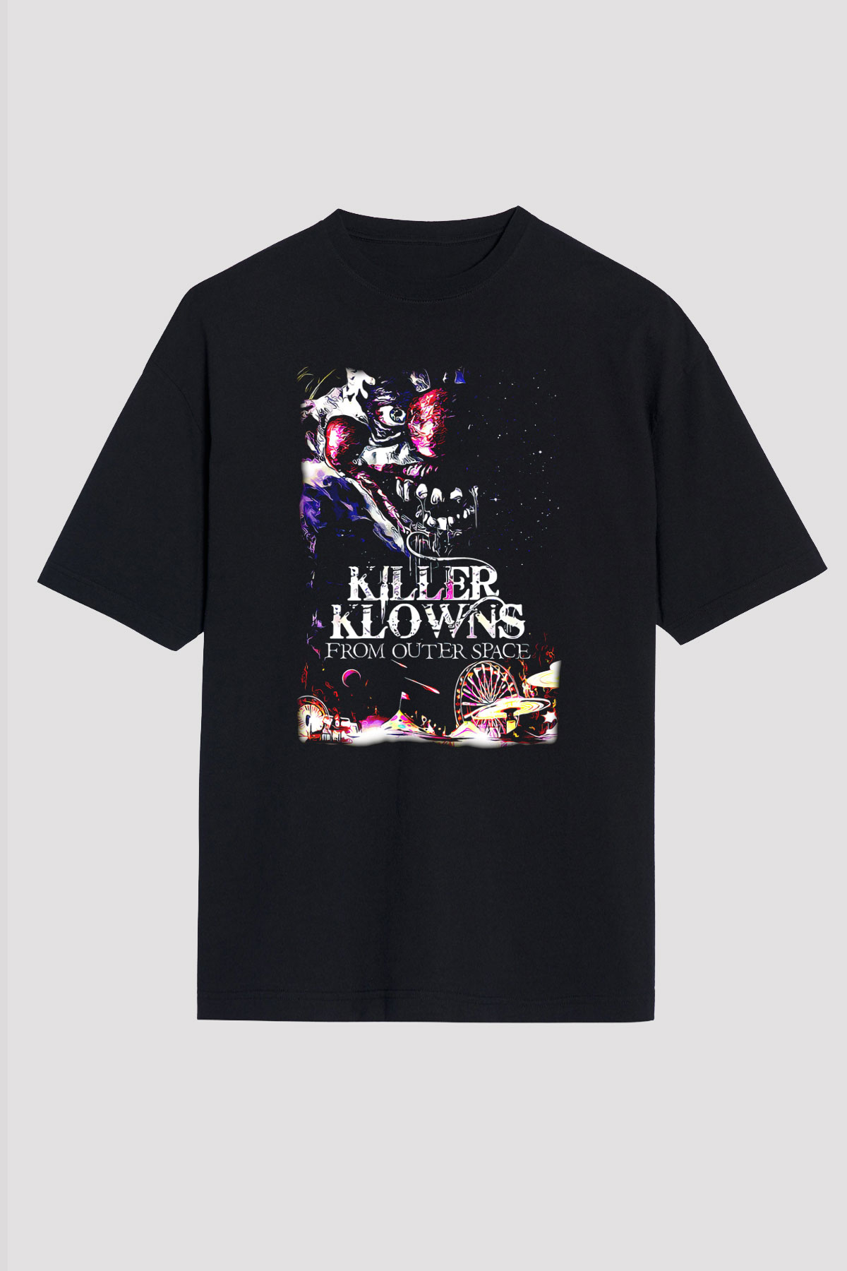 Killer Klowns from Outer Space Siyah Unisex Tişört