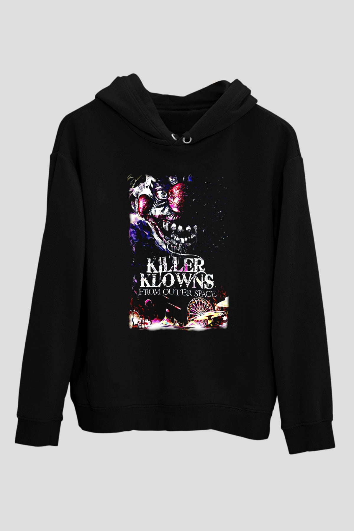 Killer Klowns from Outer Space Siyah Unisex Hoodie