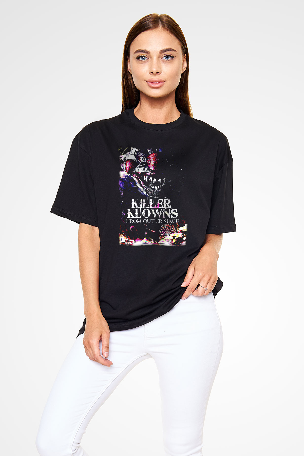 Killer Klowns from Outer Space Siyah Unisex Tişört