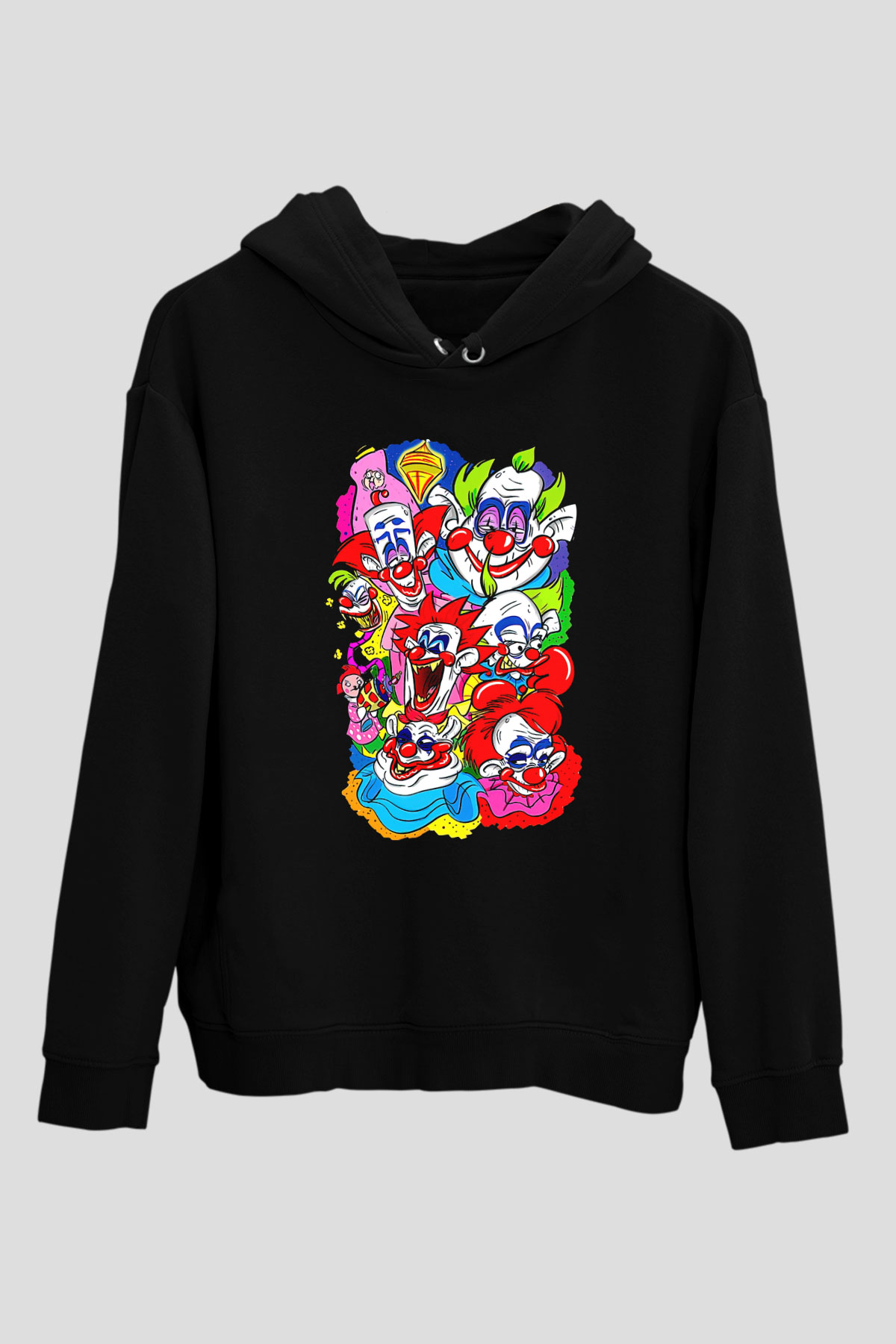 Killer Klowns from Outer Space Siyah Unisex Hoodie