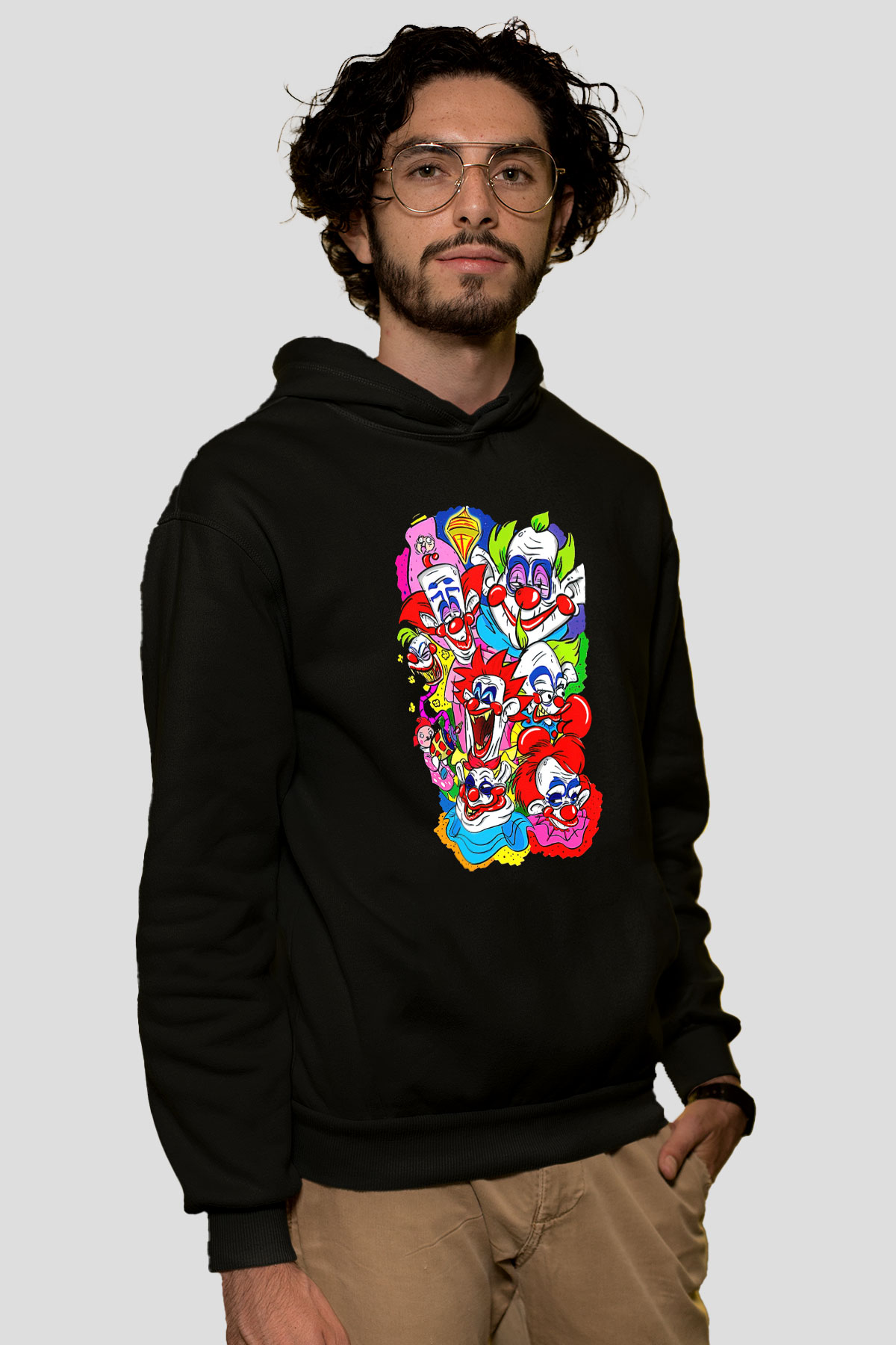 Killer Klowns from Outer Space Siyah Unisex Hoodie