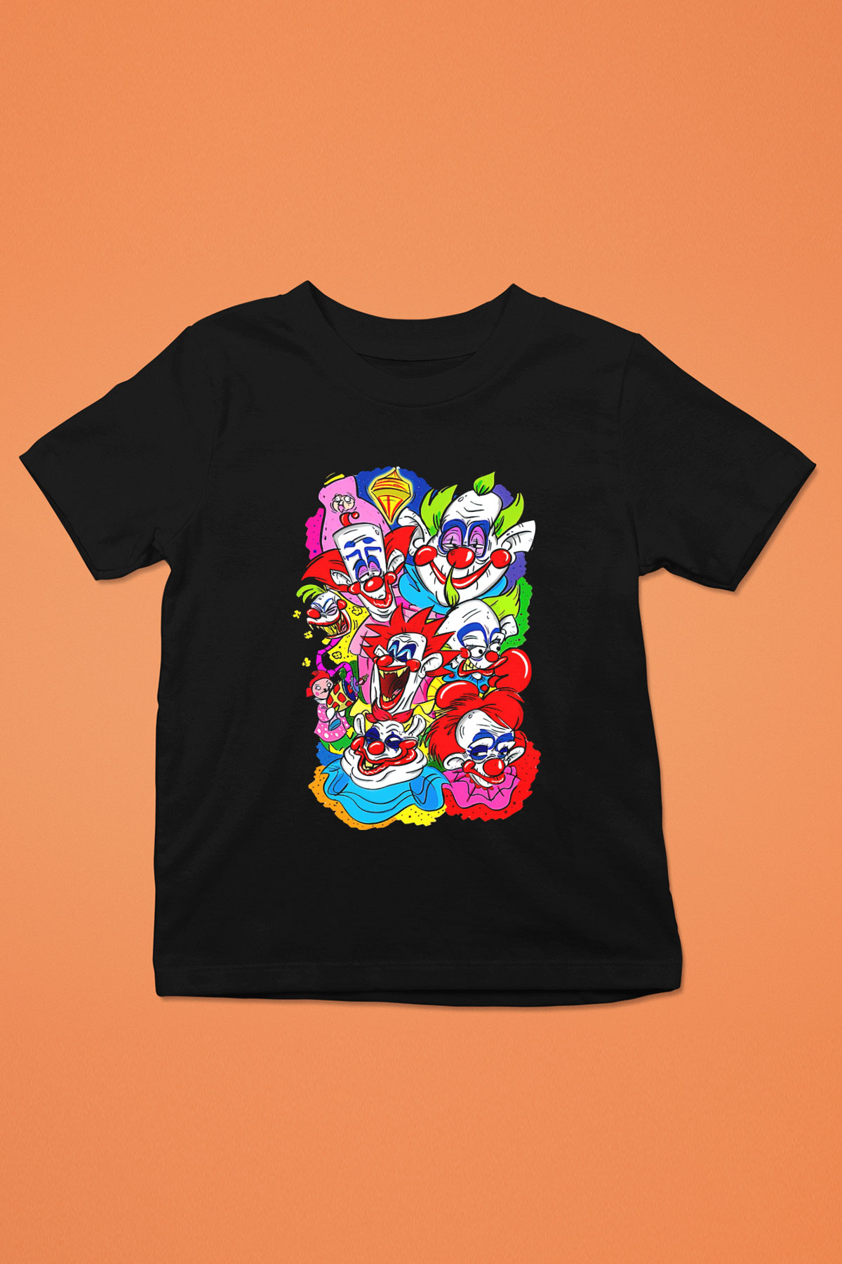 Killer Klowns from Outer Space Siyah Unisex  Çocuk Tişört