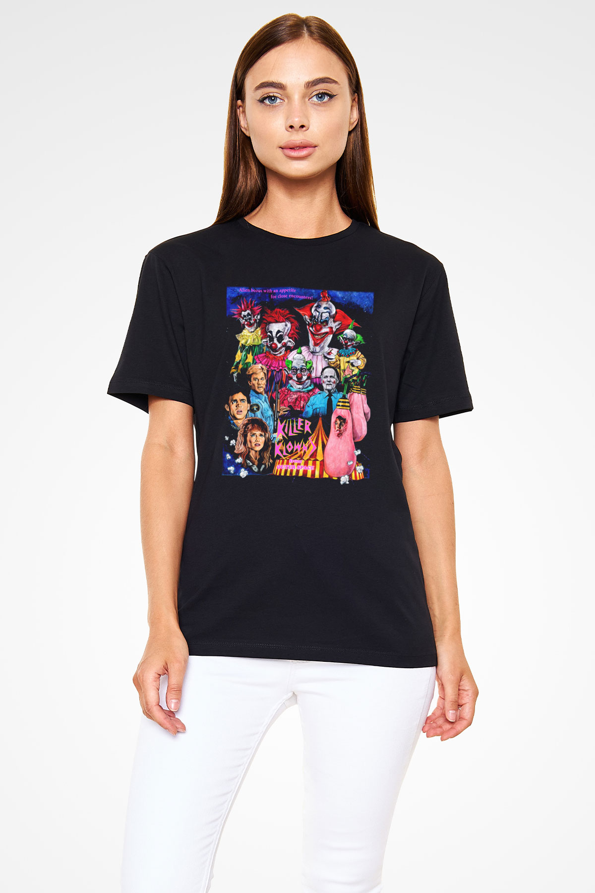 Killer Klowns from Outer Space Siyah Unisex Tişört