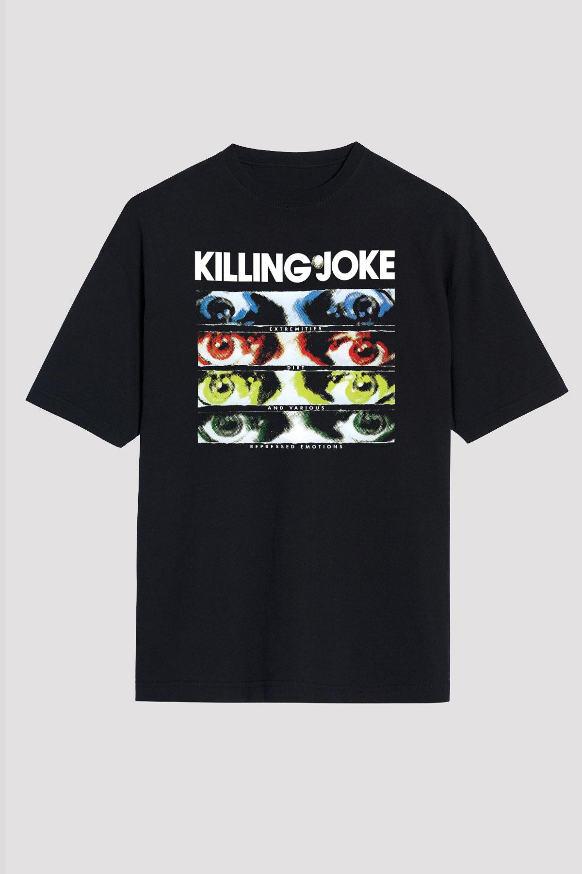 Killing Joke Siyah Unisex Oversize Tişört T-Shirt